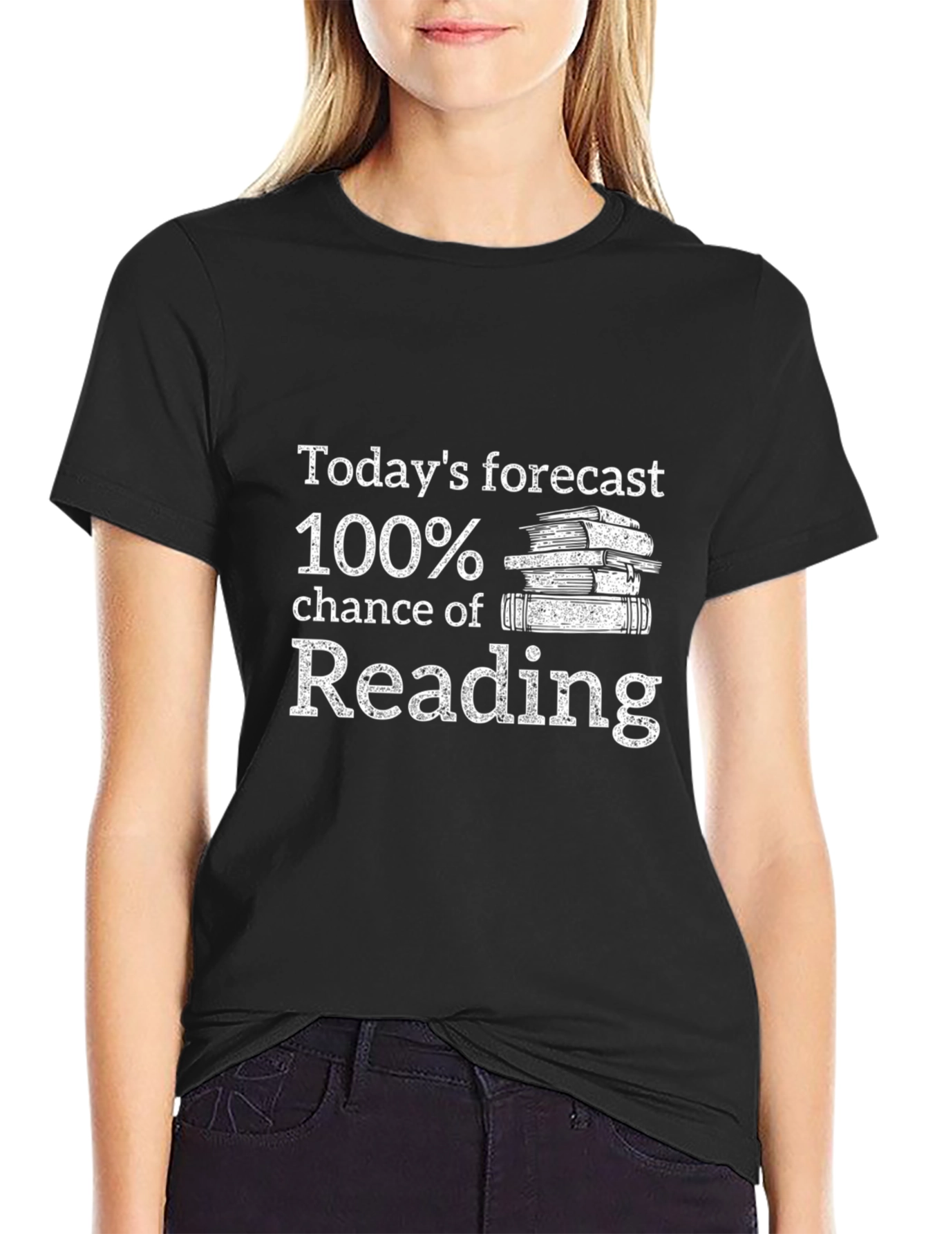 Readers Forecast Black Graphic Tee