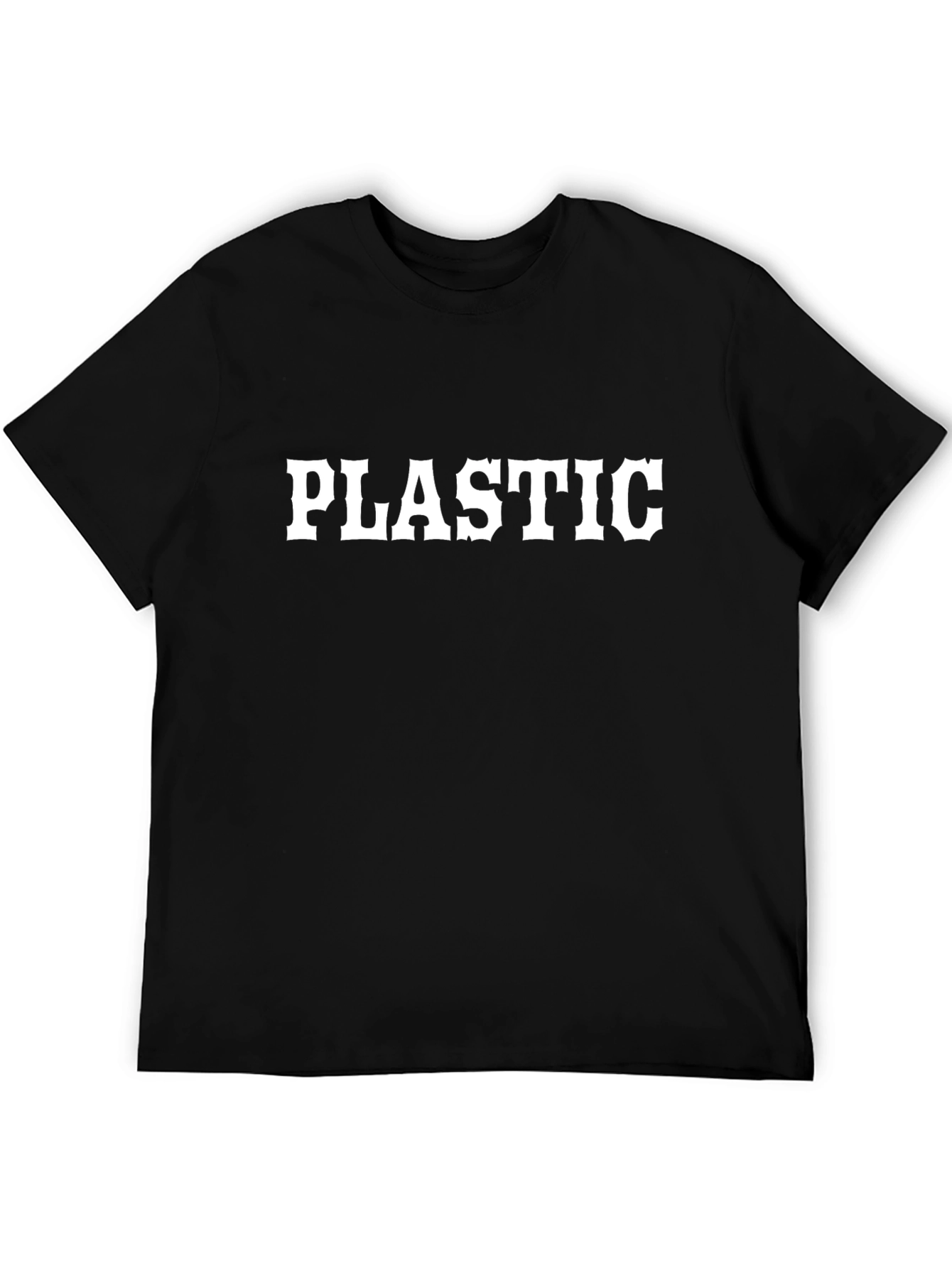 Plastic Graphic Tee - Bold Statement T-Shirt