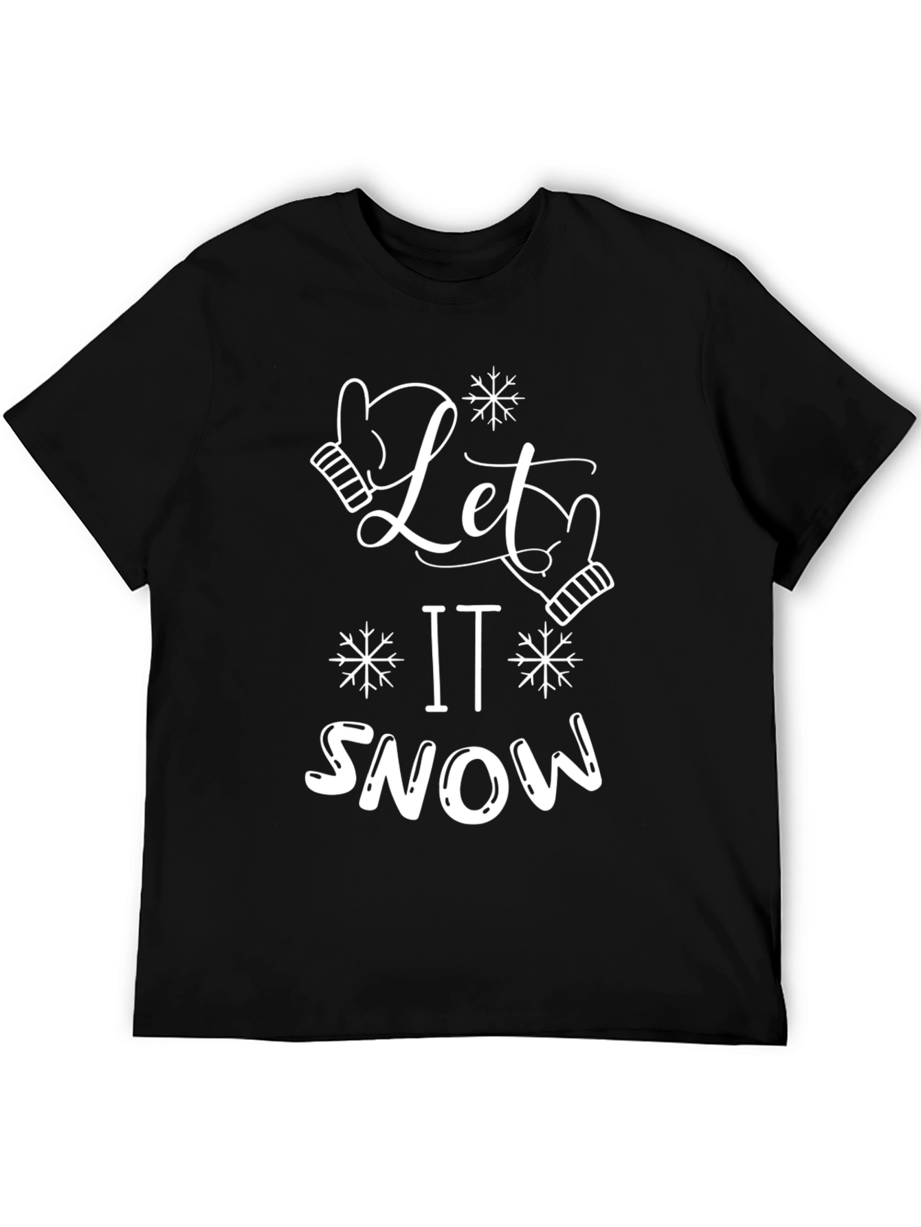 Let It Snow Graphic Tee - Holiday Shirt
