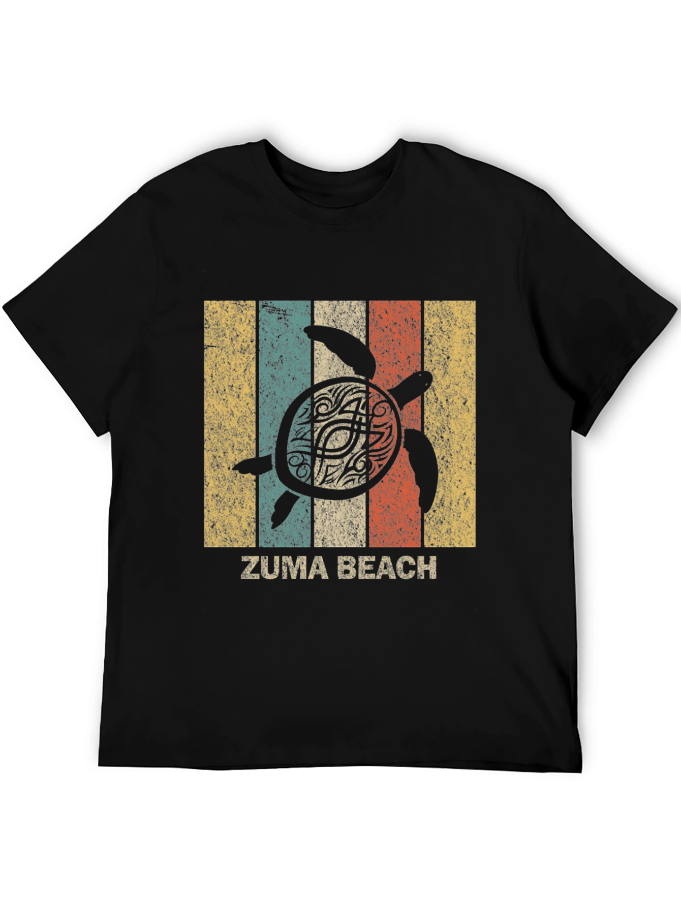 Zuma Beach Turtle Retro T-Shirt