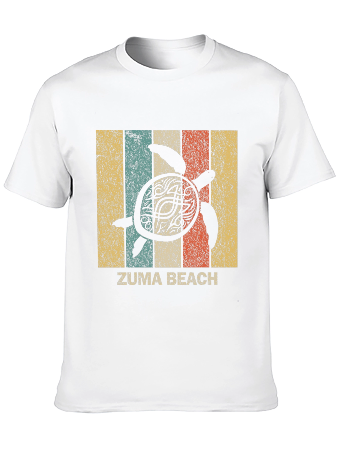 Zuma Beach Turtle Retro T-Shirt