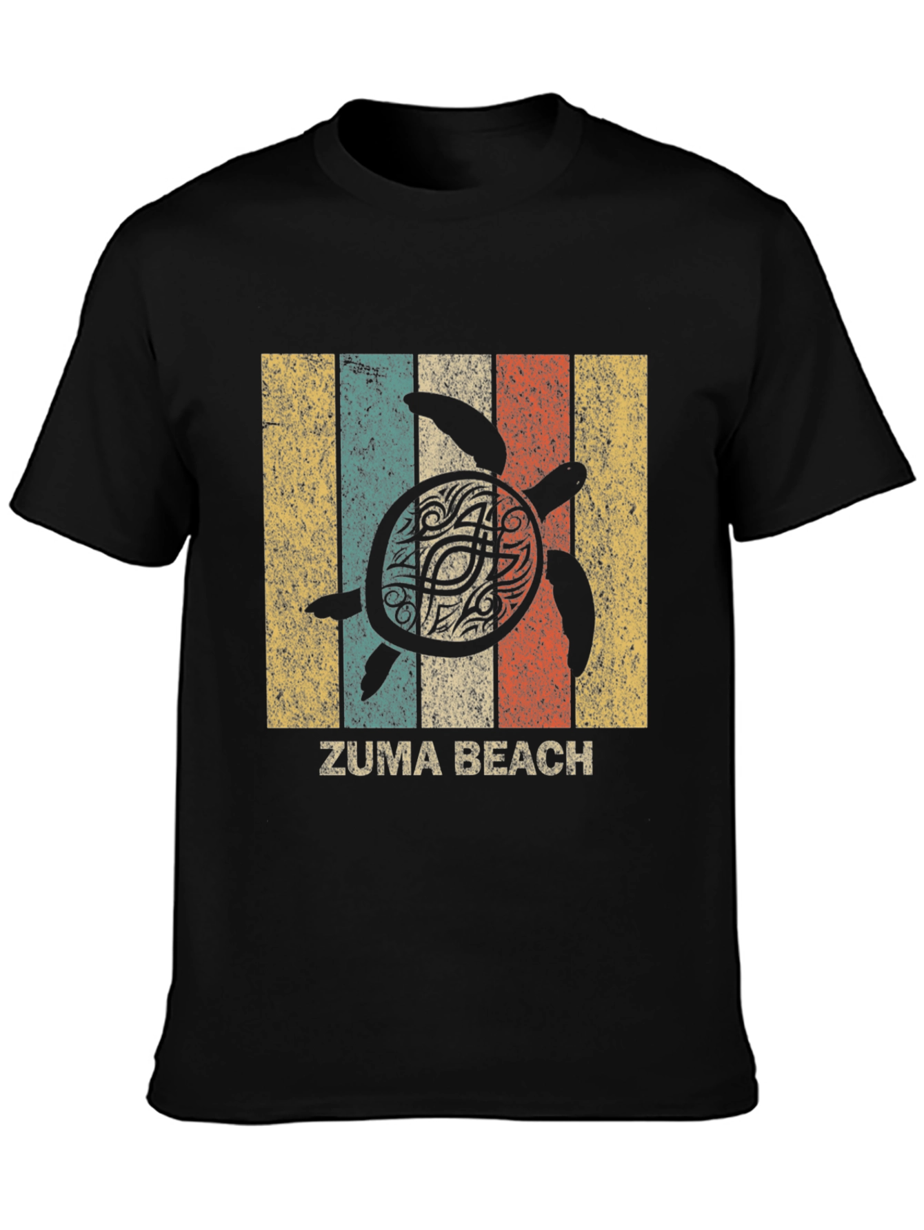 Zuma Beach Turtle Retro T-Shirt