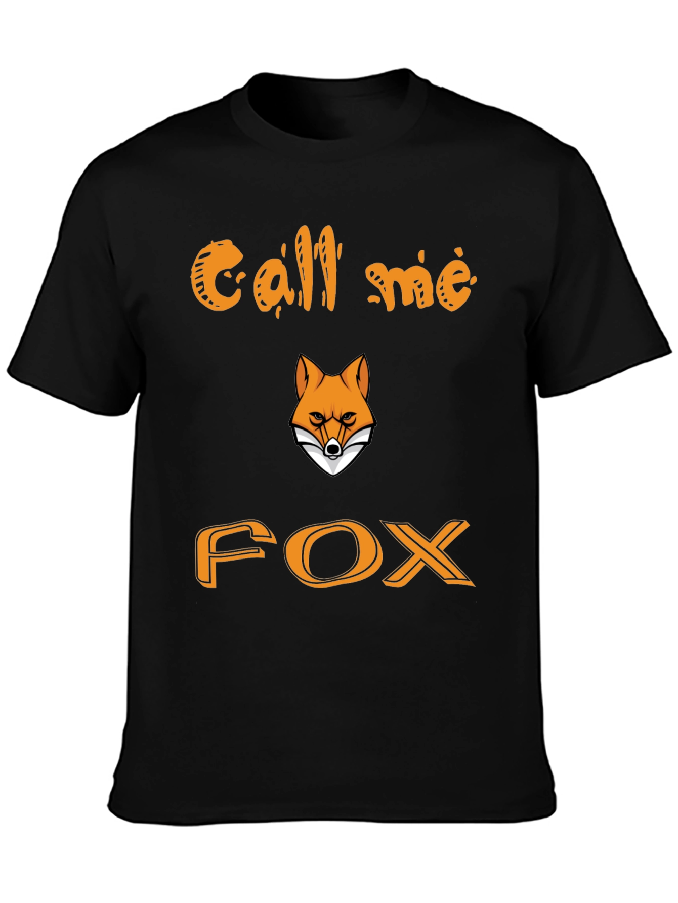 Call Me Fox Graphic Tee - Cool Animal T-Shirt