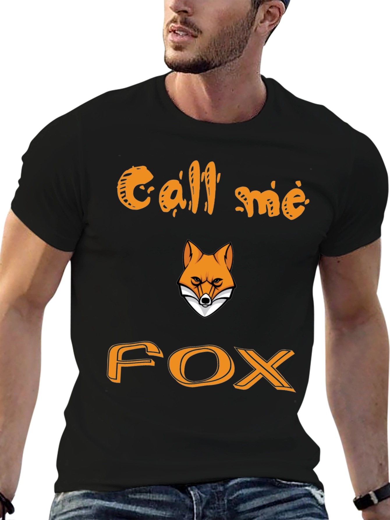Call Me Fox Graphic Tee - Cool Animal T-Shirt