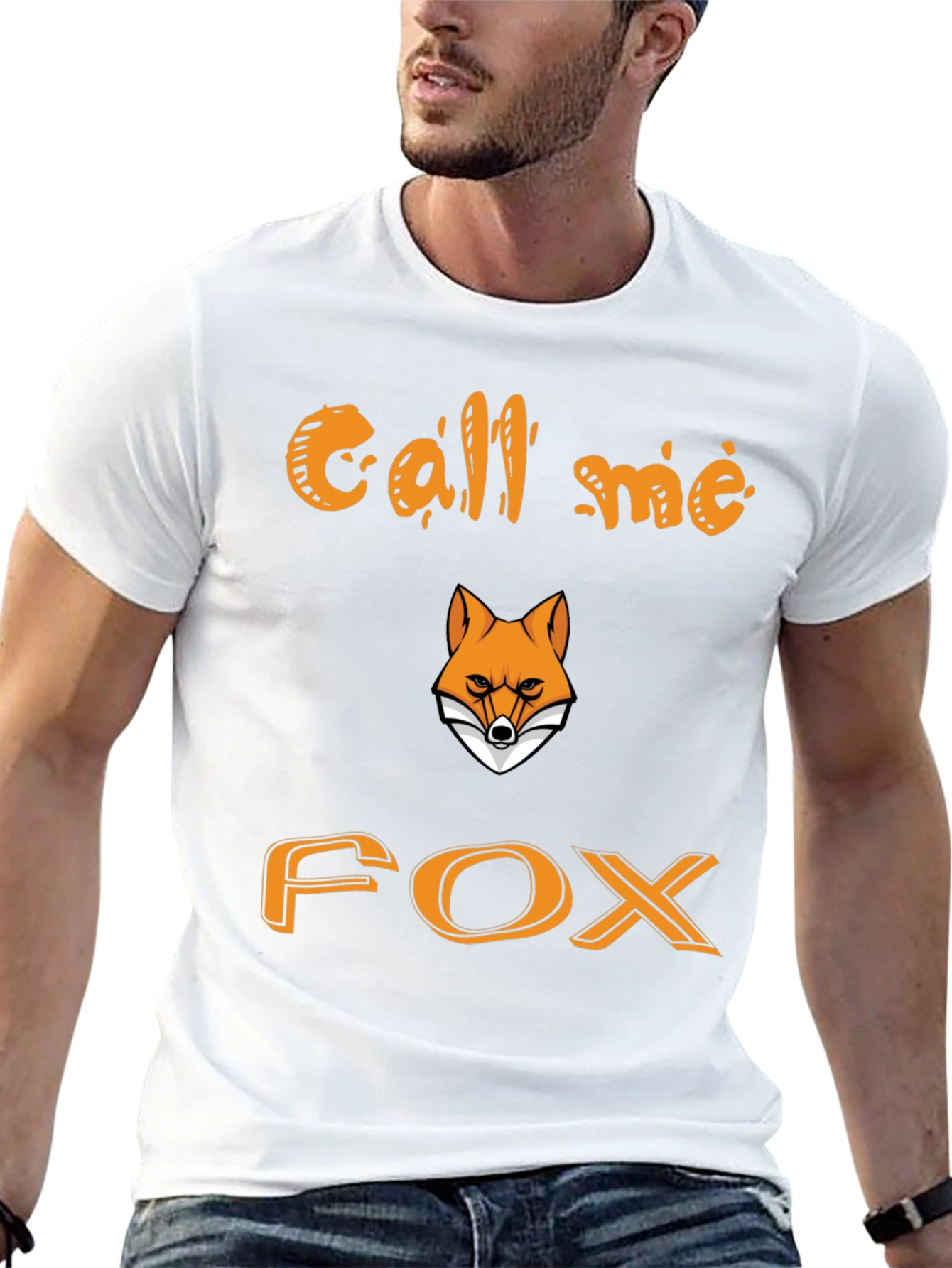 Call Me Fox Graphic Tee - Cool Animal T-Shirt
