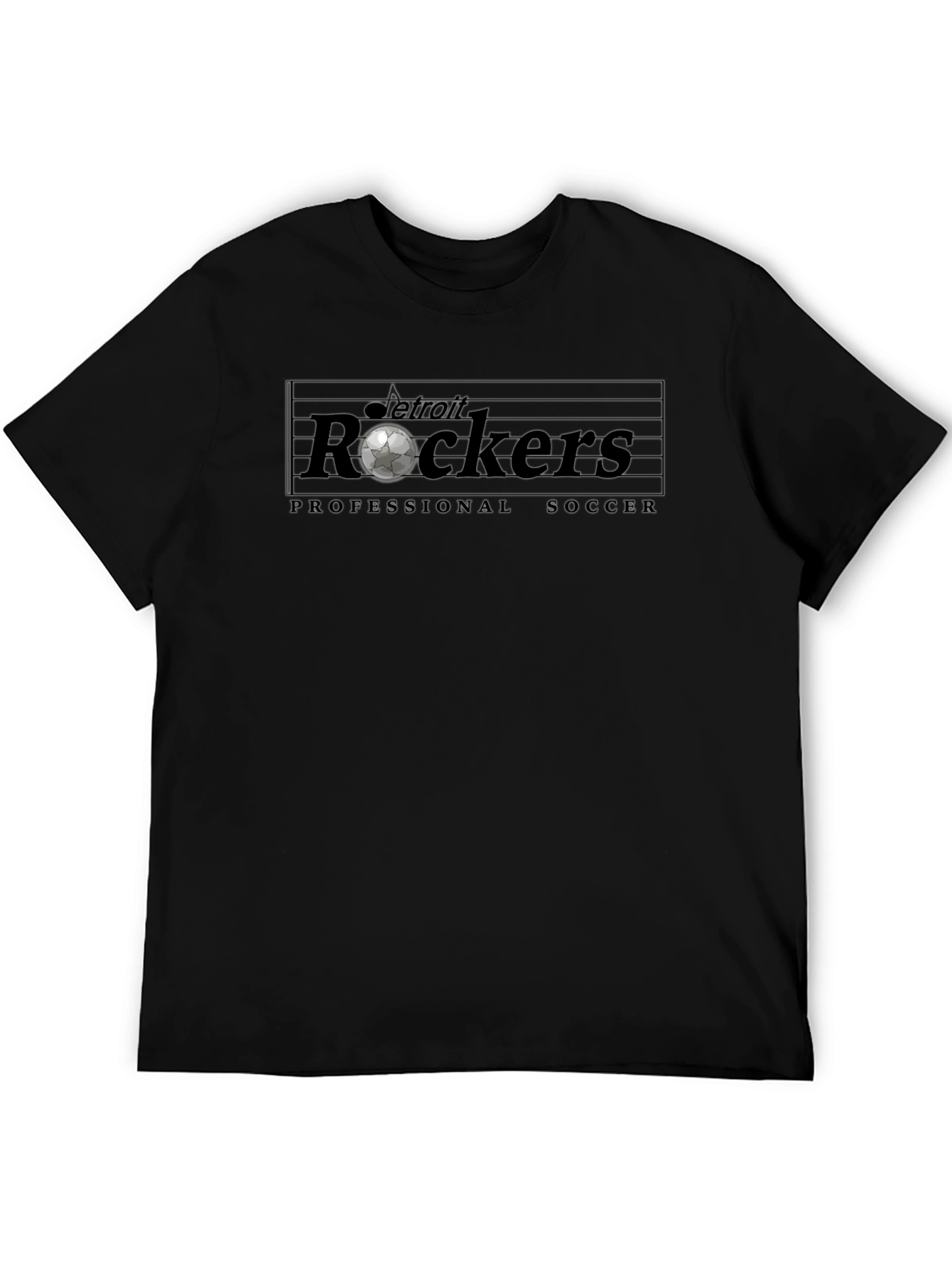 Detroit Rockers Soccer T-Shirt - Black