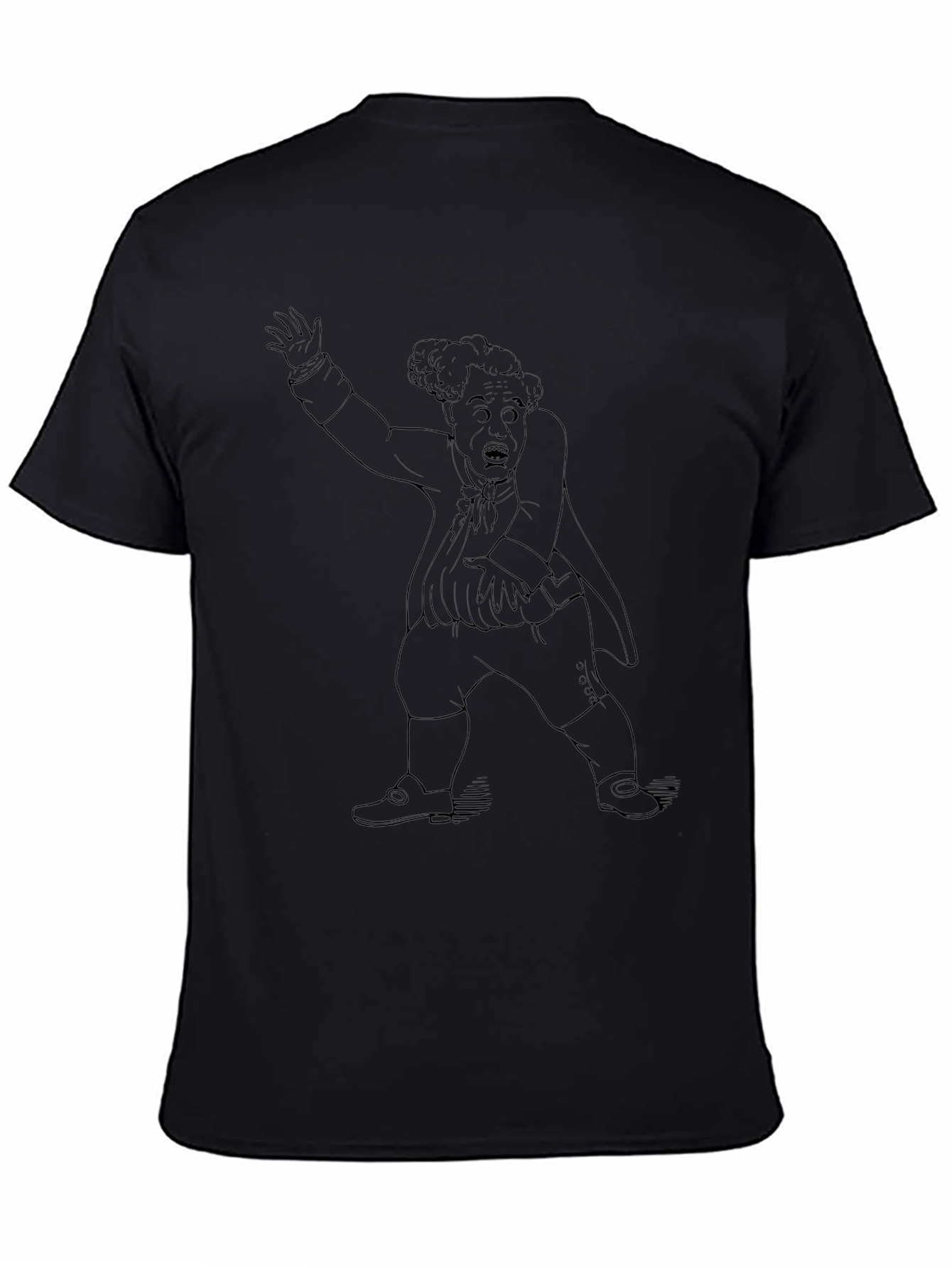 Spooky Gentleman T-Shirt - Black