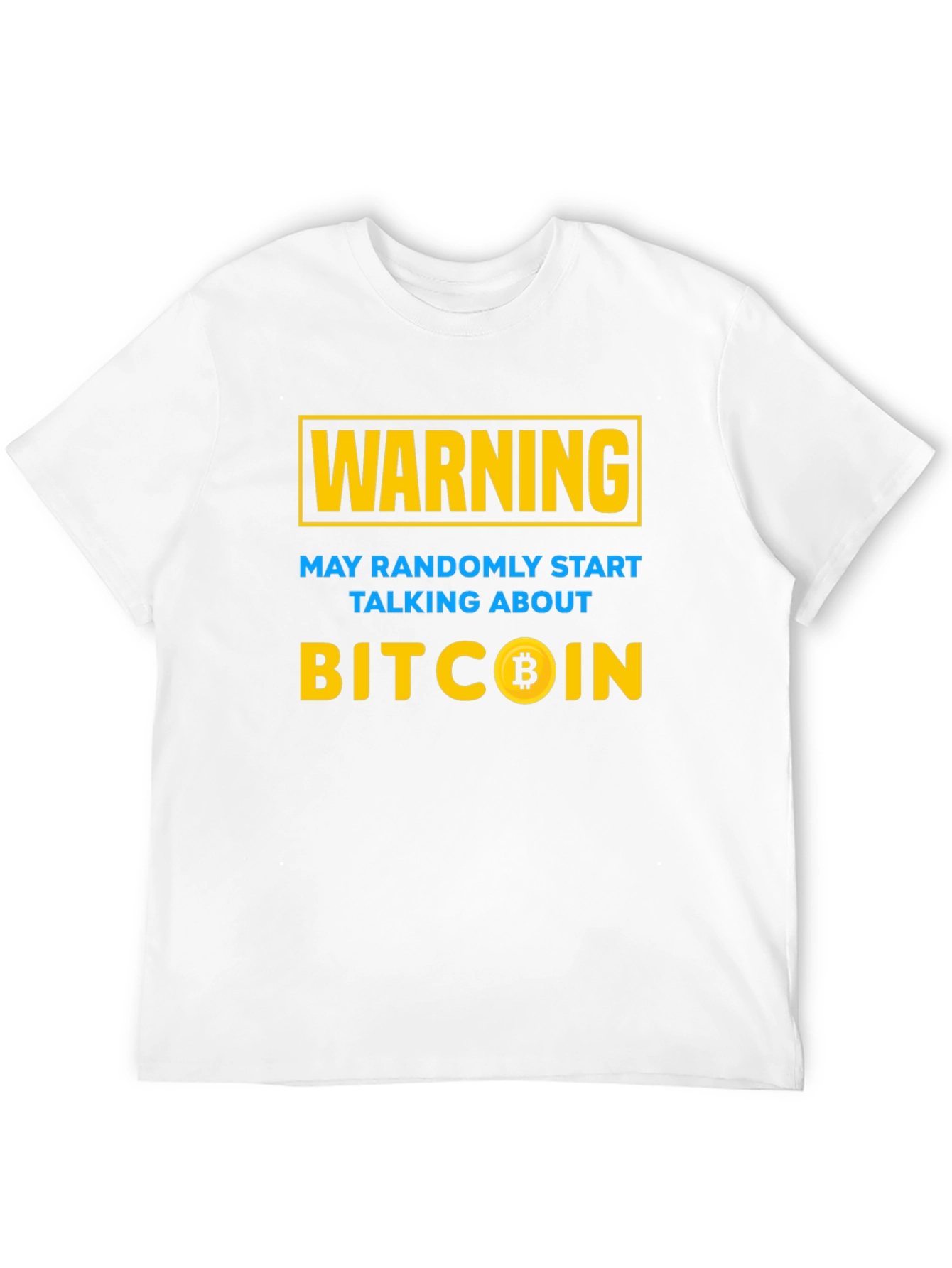 Bitcoin Warning T-Shirt - Crypto Investor Tee