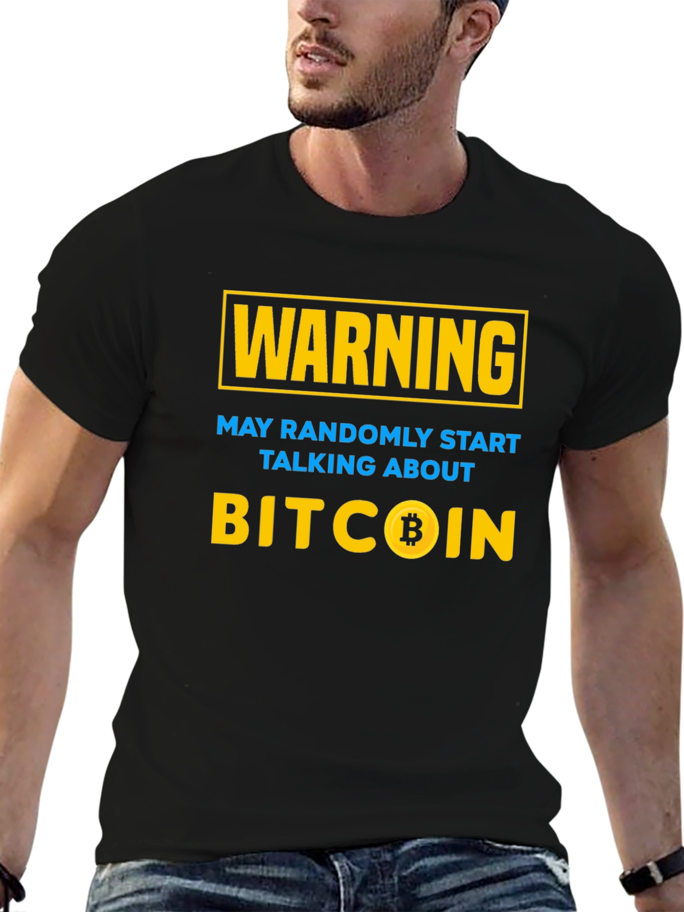 Bitcoin Warning T-Shirt - Crypto Investor Tee