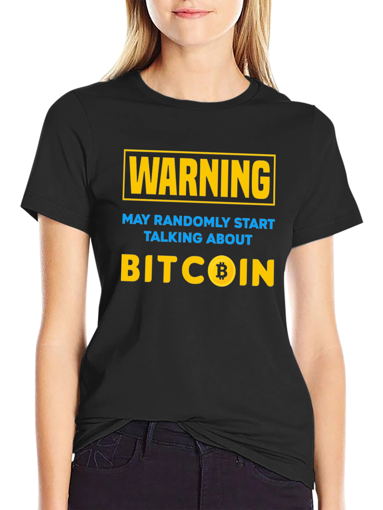Bitcoin Warning T-Shirt - Crypto Investor Tee
