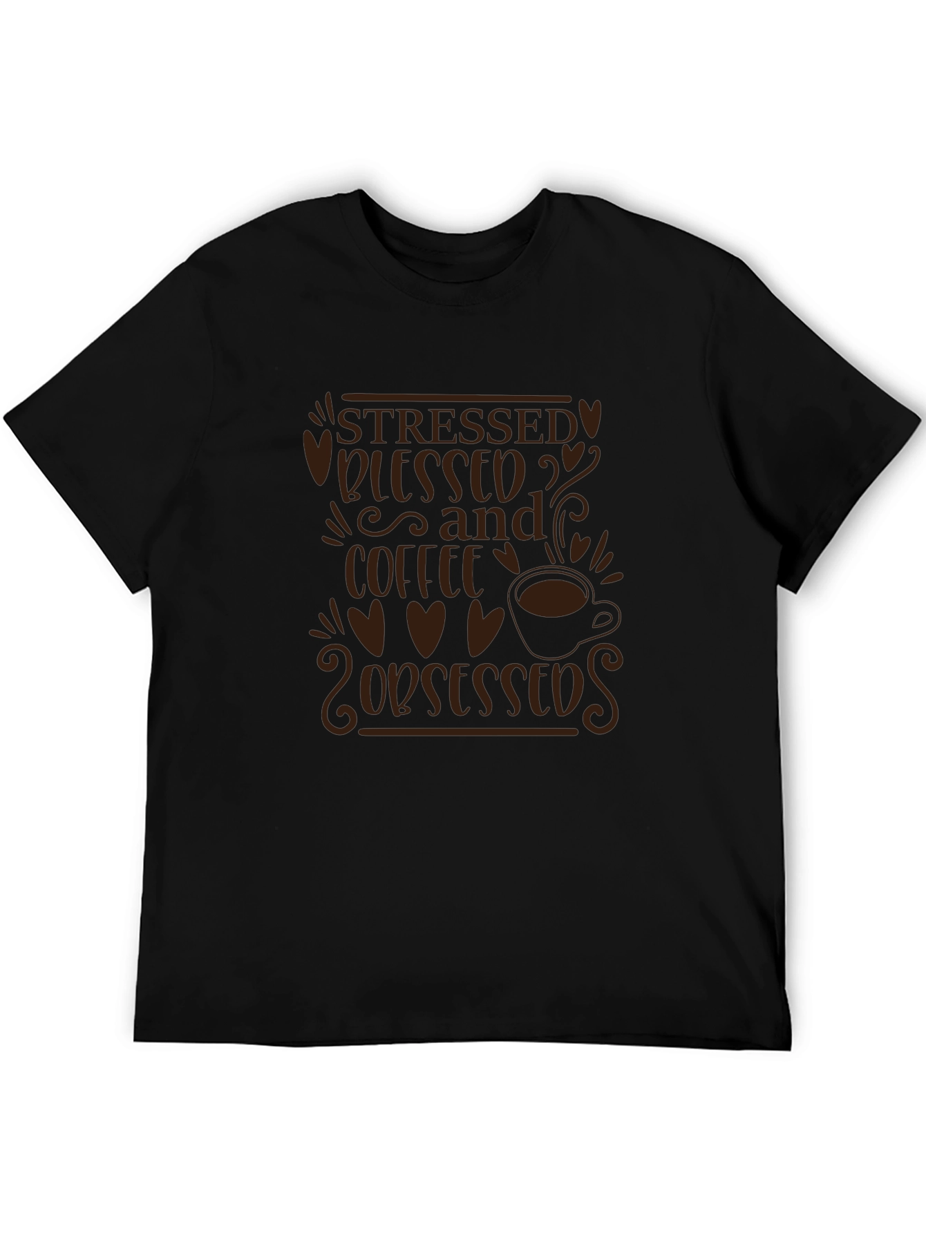 Stressed Blessed and Coffee Obsessed T-Shirt