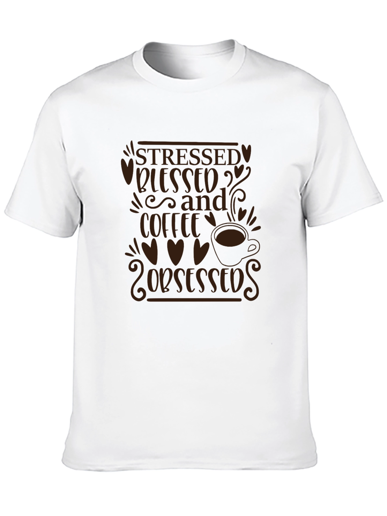 Stressed Blessed and Coffee Obsessed T-Shirt