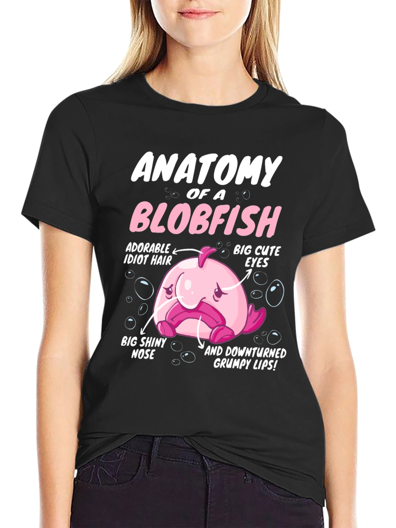Anatomy of a Blobfish Graphic T-Shirt