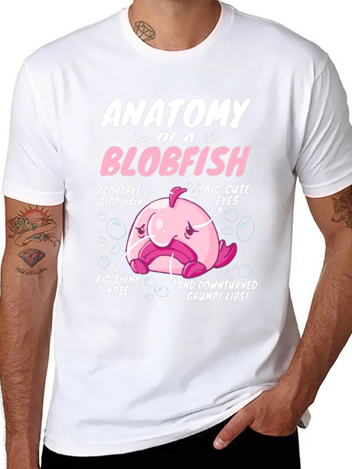Anatomy of a Blobfish Graphic T-Shirt