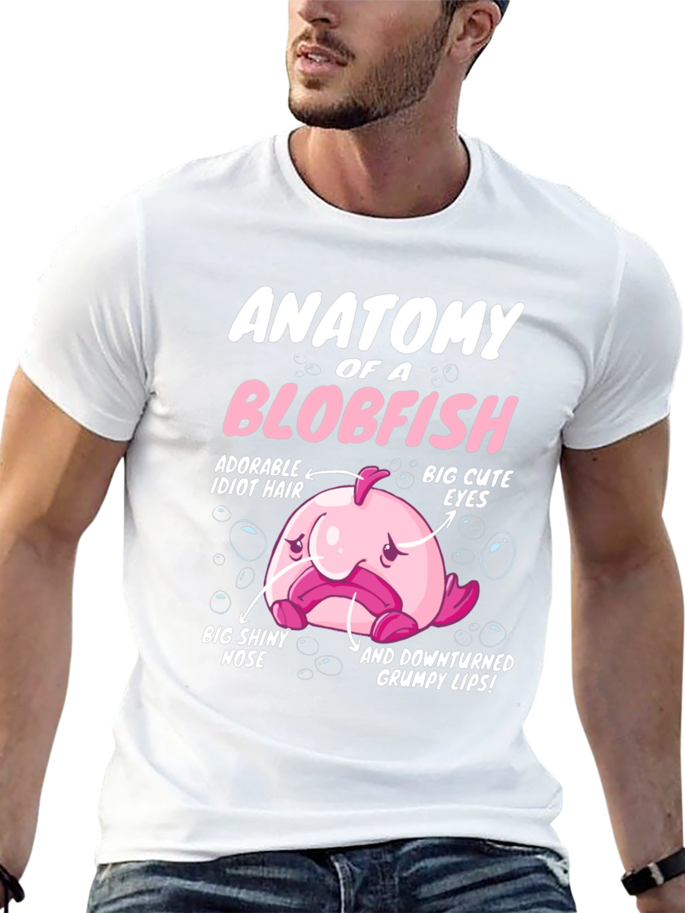 Anatomy of a Blobfish Graphic T-Shirt