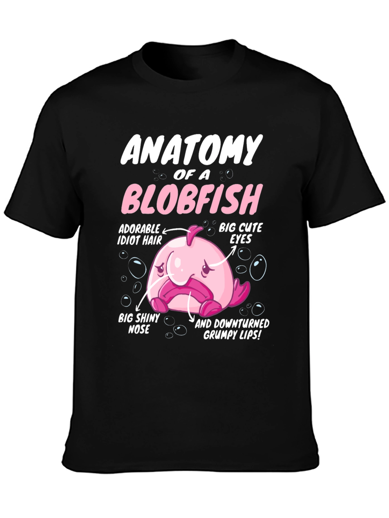 Anatomy of a Blobfish Graphic T-Shirt