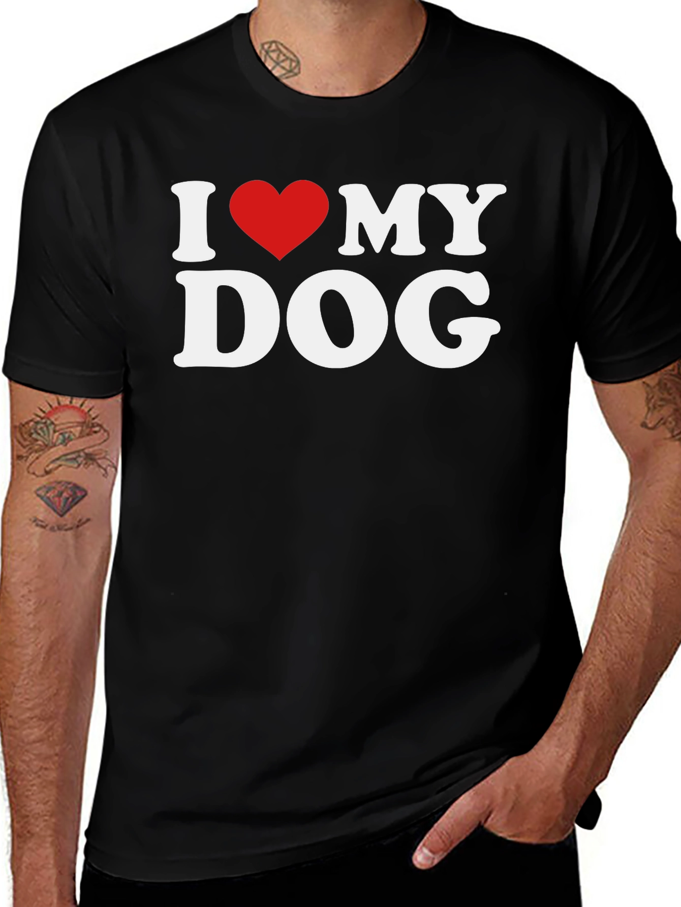 I Love My Dog Graphic T-Shirt
