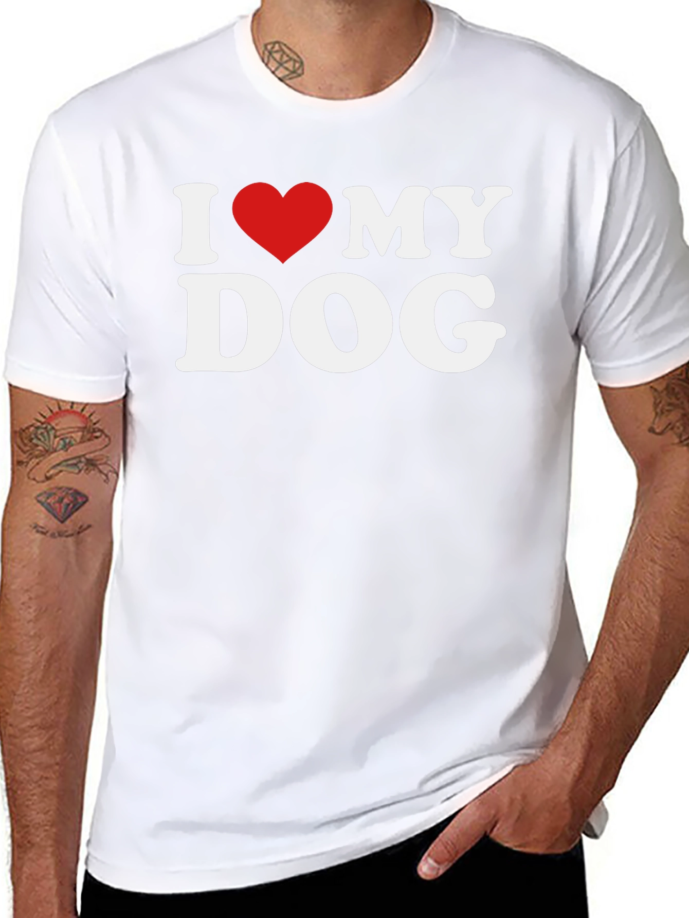 I Love My Dog Graphic T-Shirt