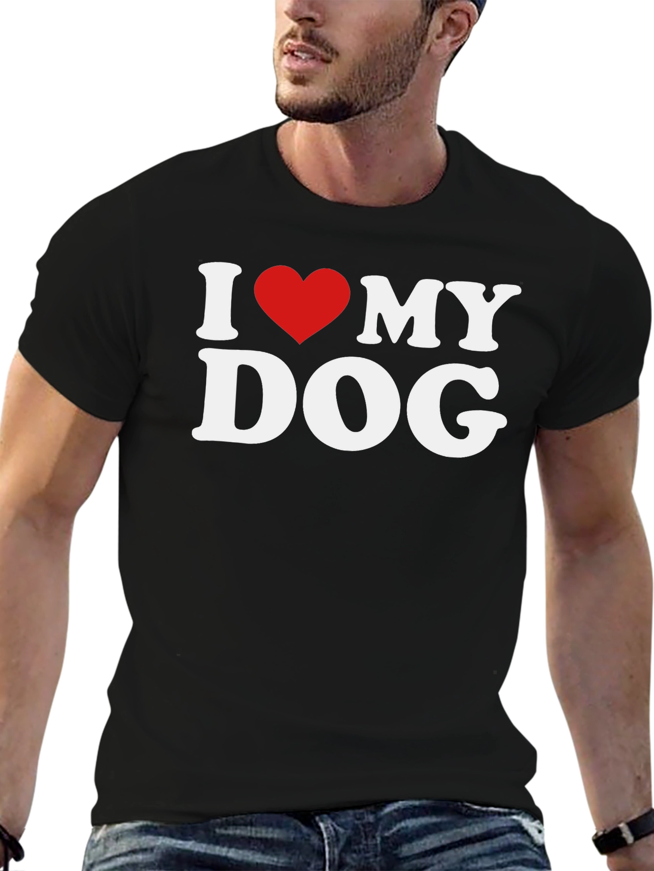 I Love My Dog Graphic T-Shirt