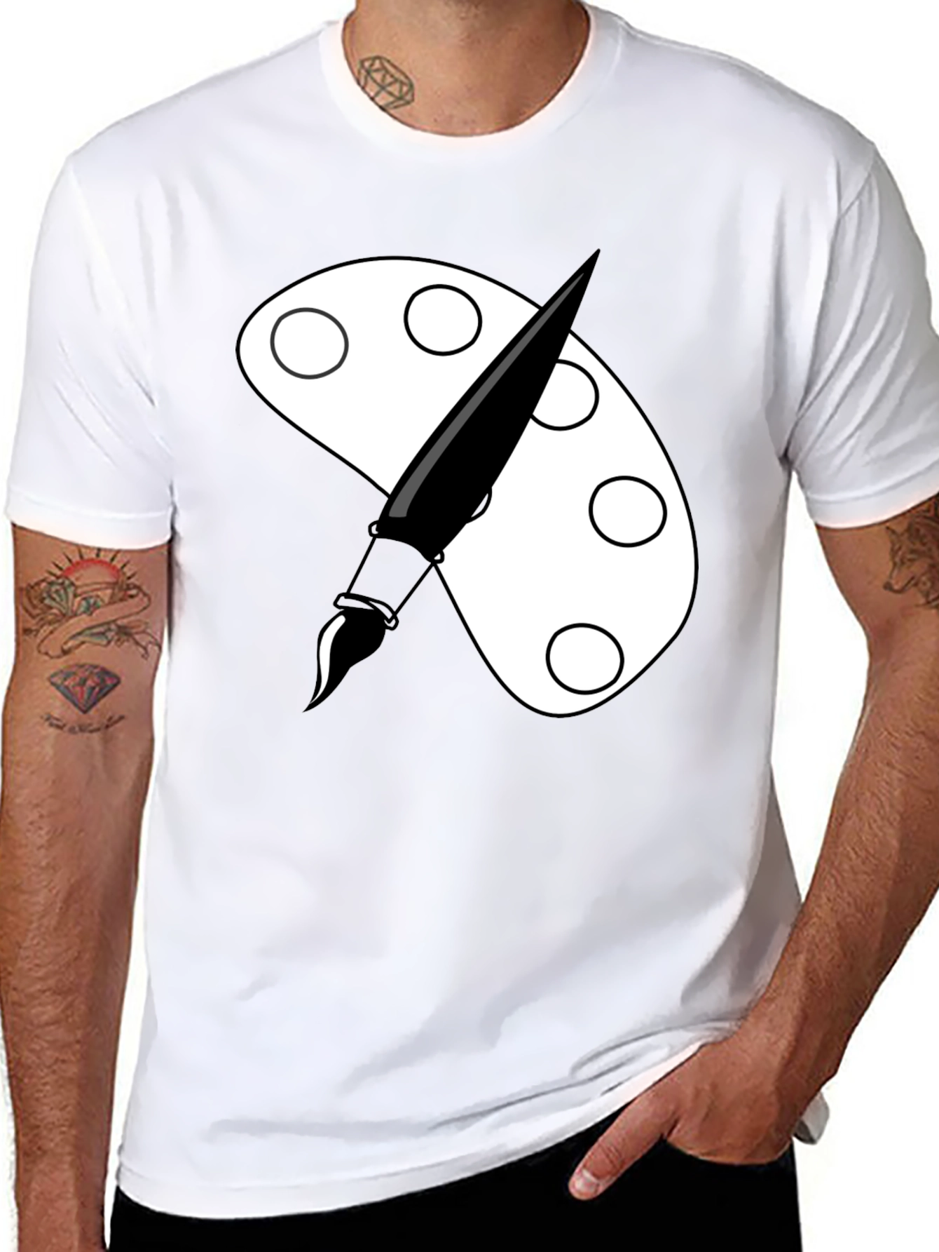 Artist Palette T-Shirt - Creative & Stylish