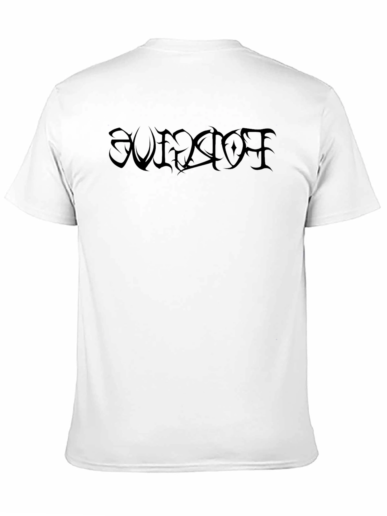 Black Gothic Script T-Shirt