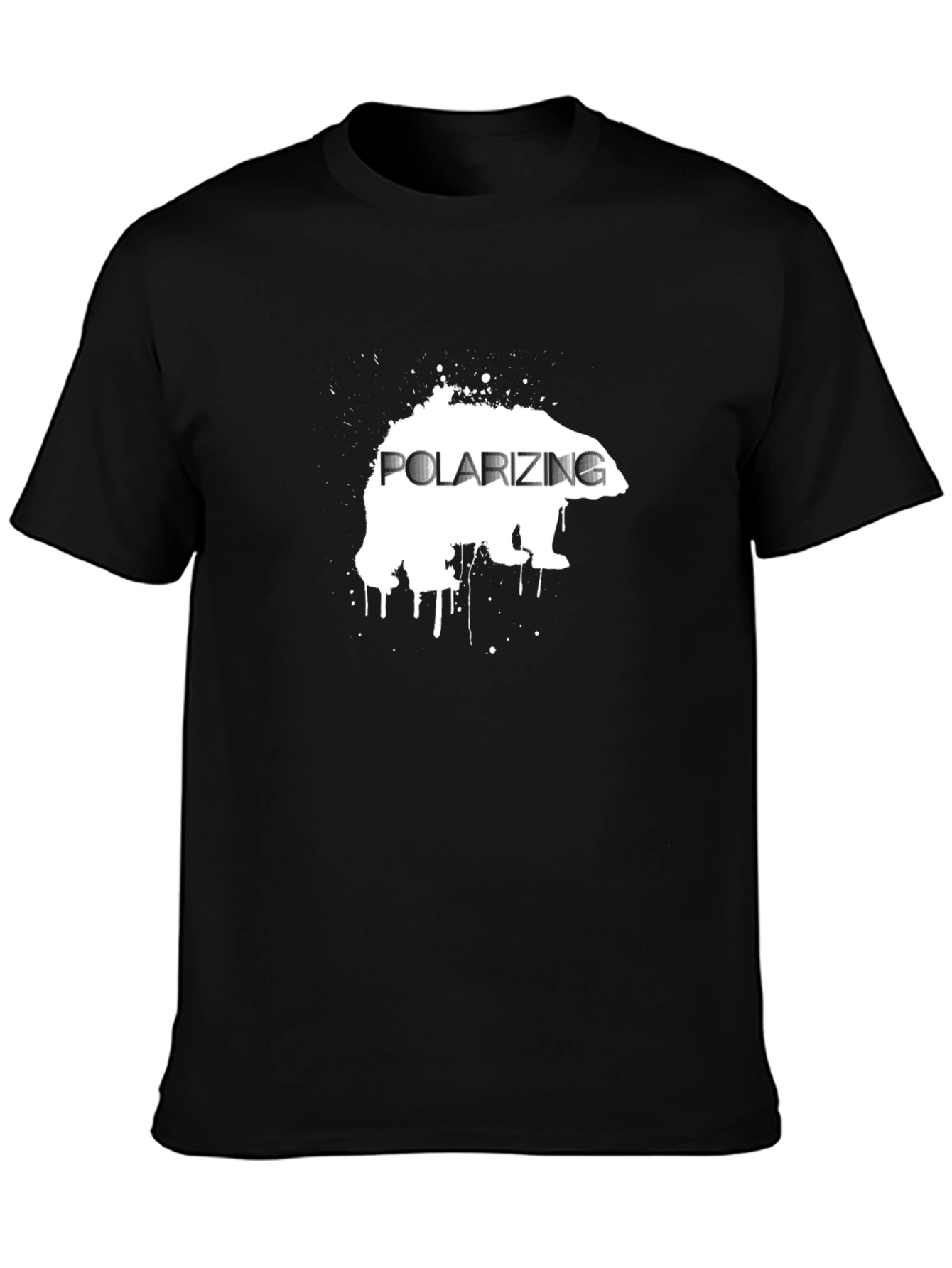 Polarizing Bear Graphic Tee - Black