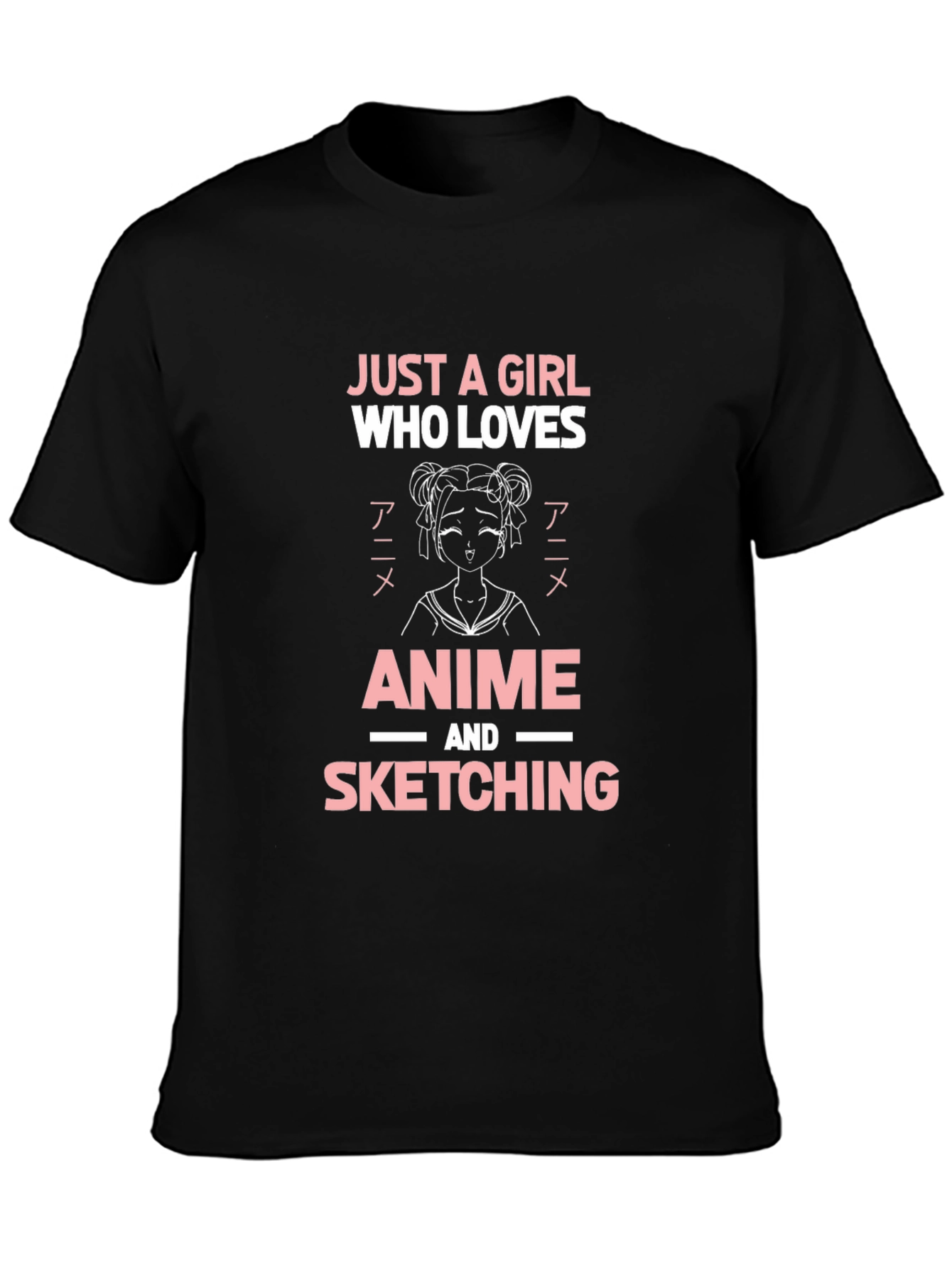 Anime & Sketching Girls Graphic Tee