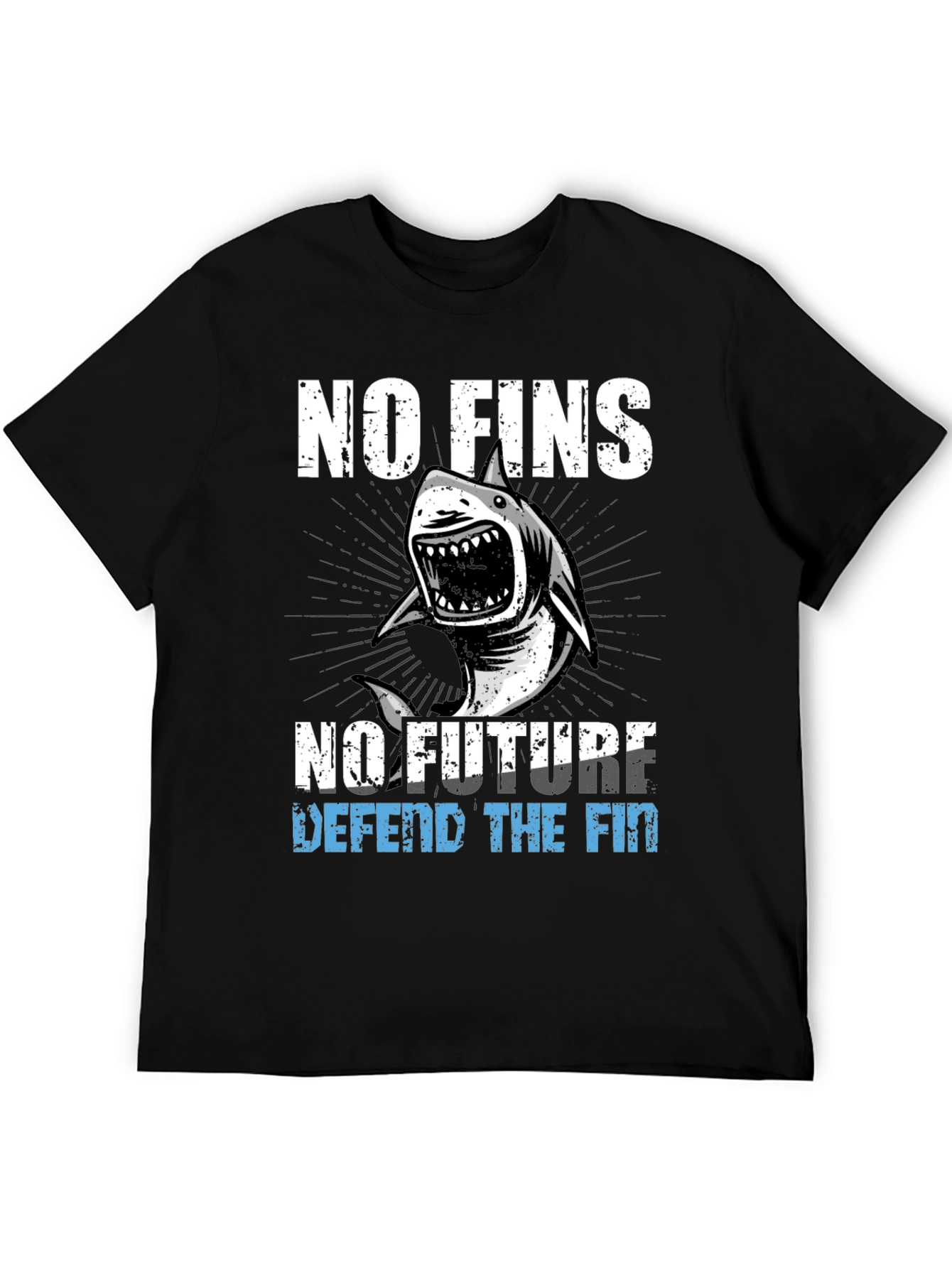 No Fins No Future Shark Graphic Tee