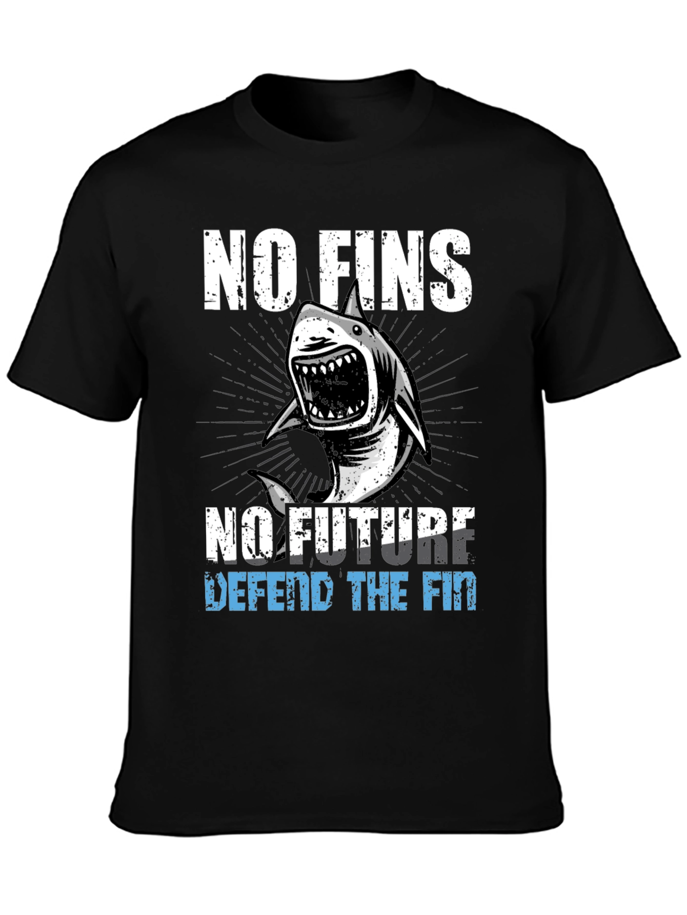 No Fins No Future Shark Graphic Tee