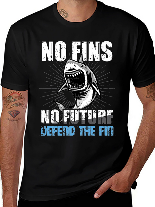No Fins No Future Shark Graphic Tee