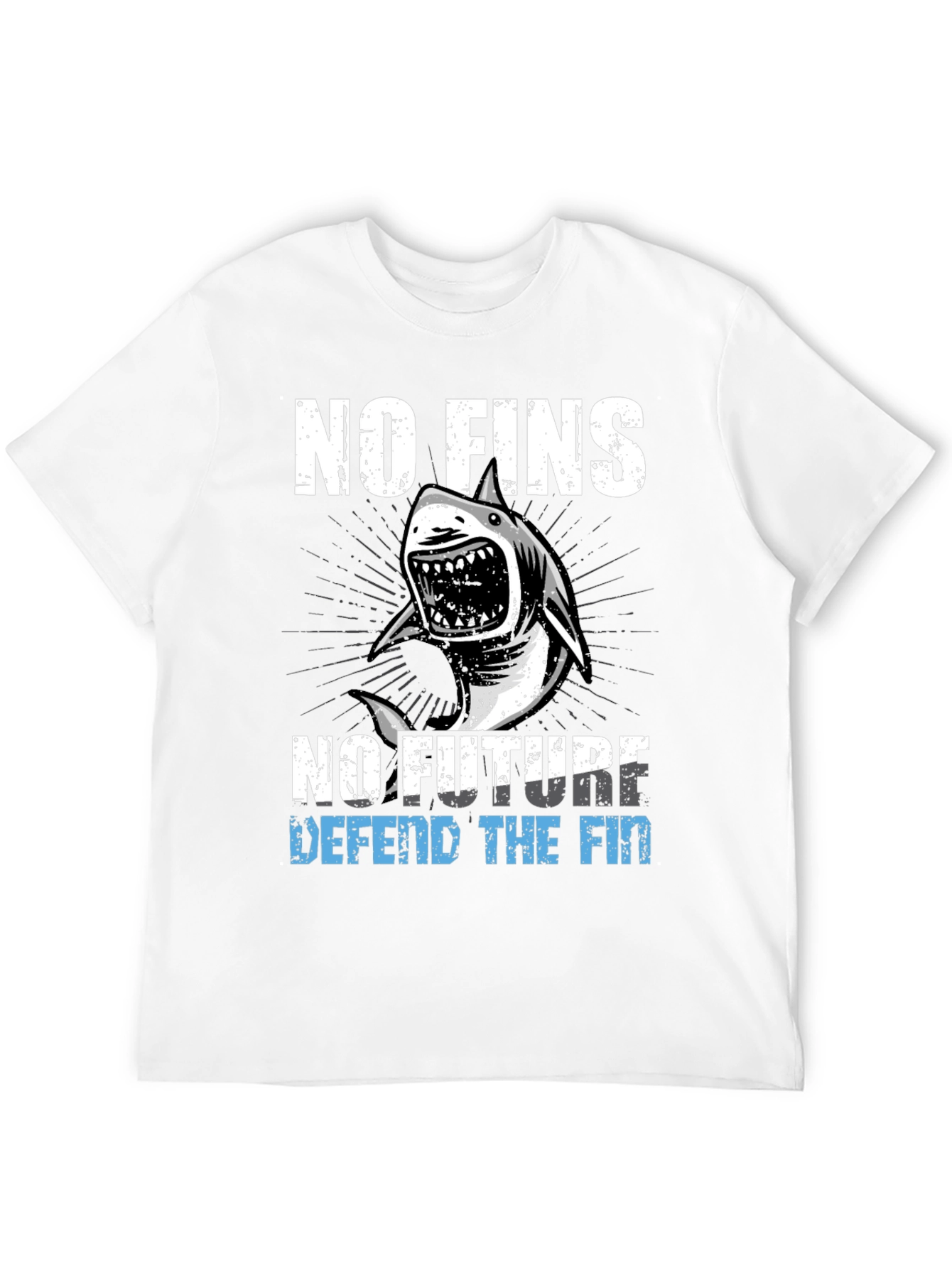 No Fins No Future Shark Graphic Tee