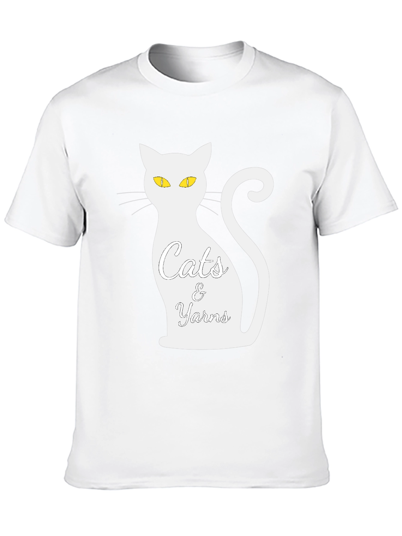 Cats & Yarns Graphic Tee - Black