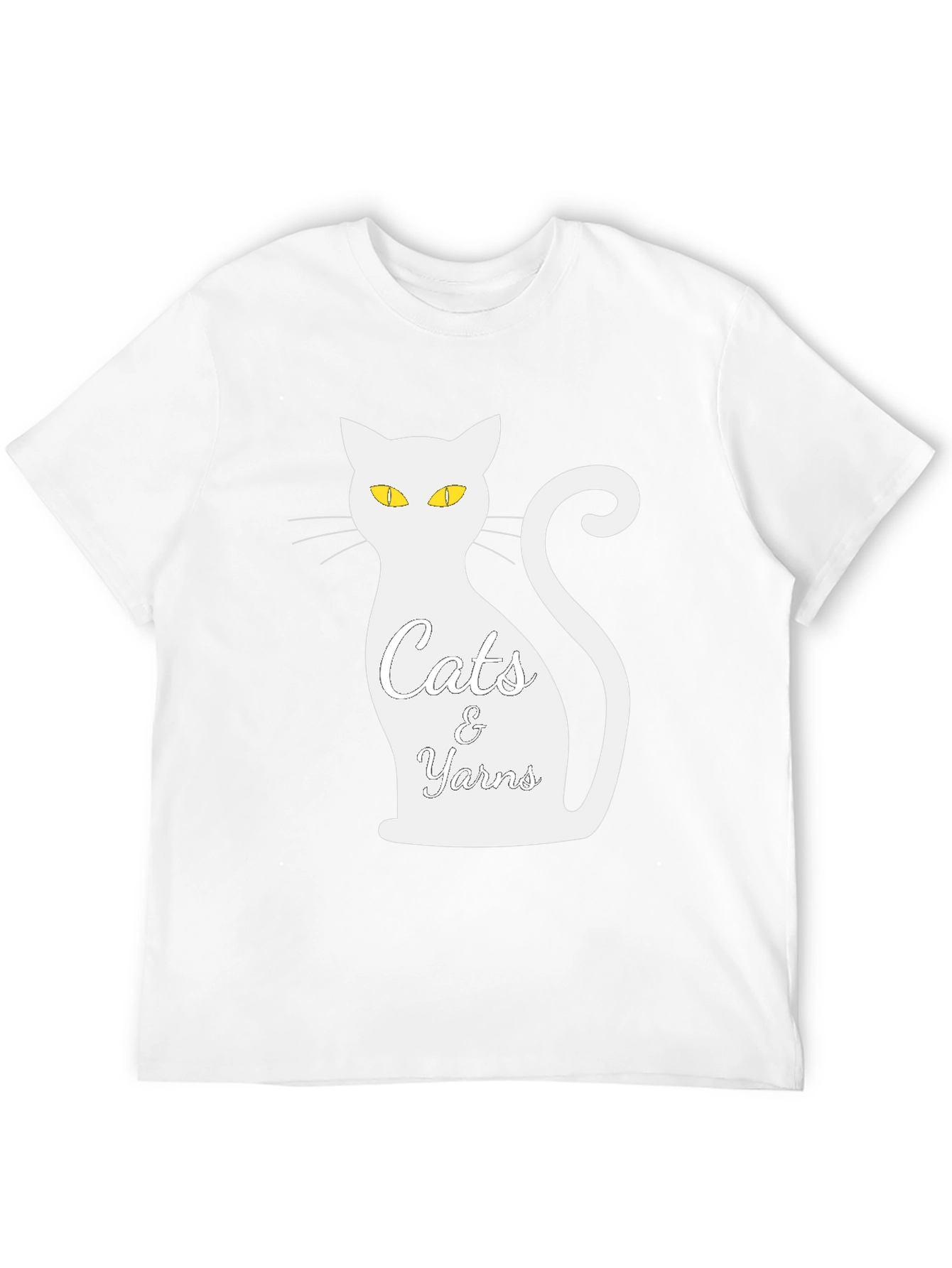 Cats & Yarns Graphic Tee - Black