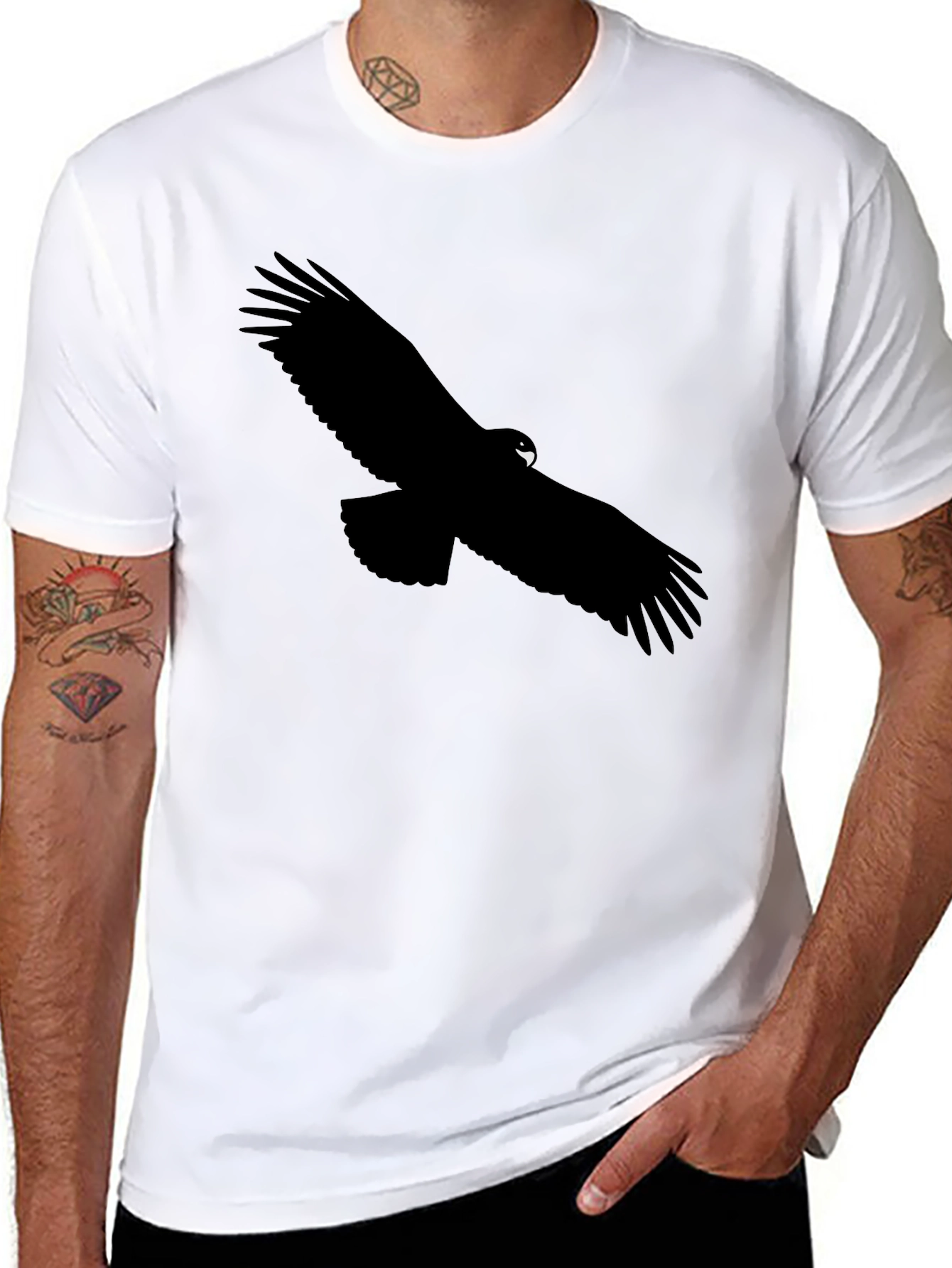Black Eagle Graphic Tee - Mens Short Sleeve