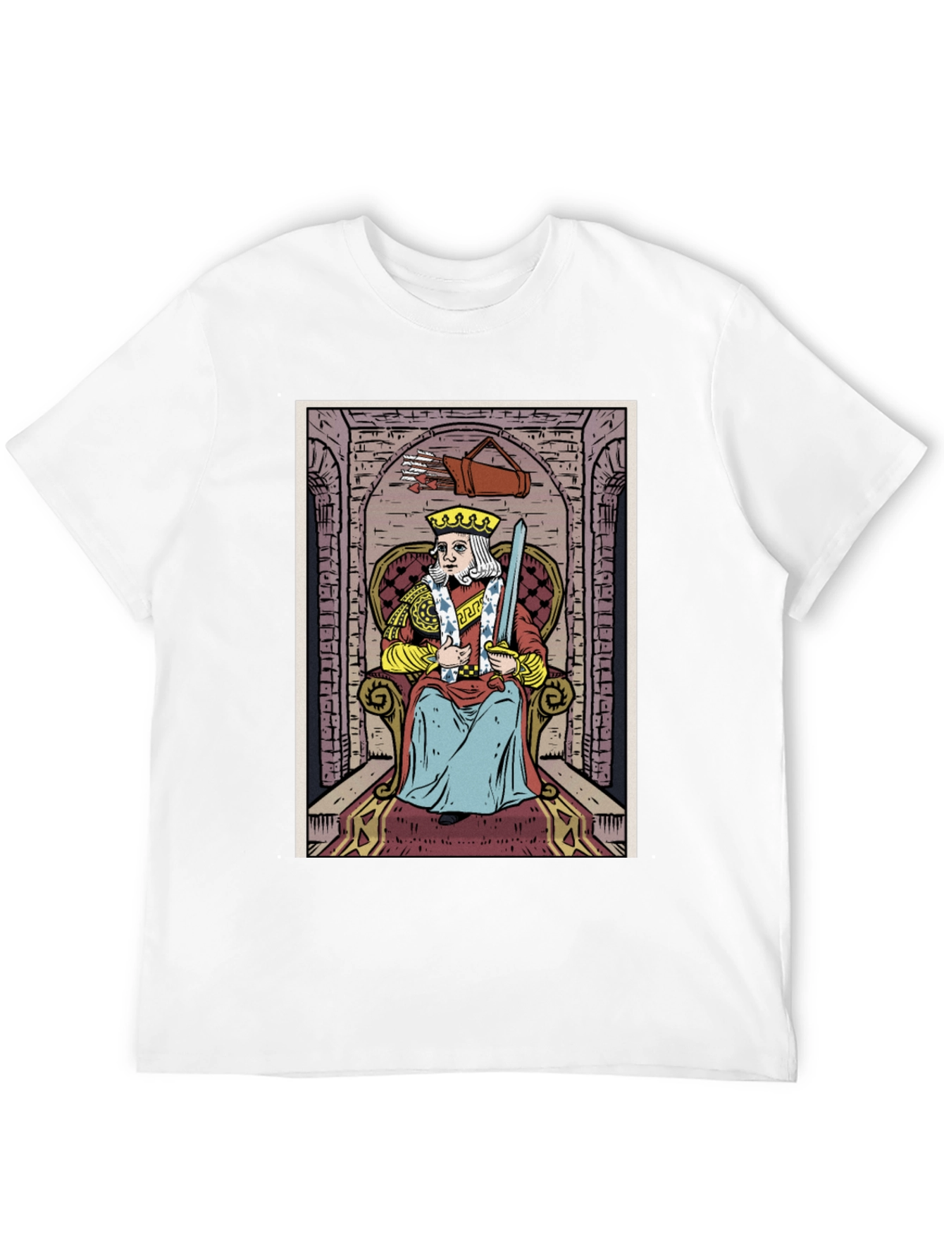 King of Swords Tarot Card T-Shirt