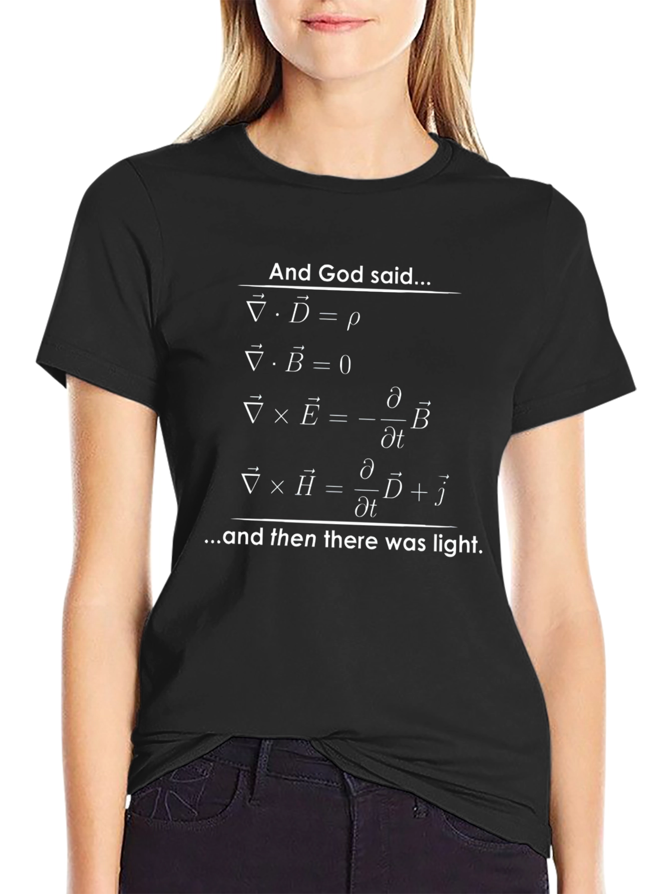 Maxwell Equations T-Shirt: Let There Be Light!