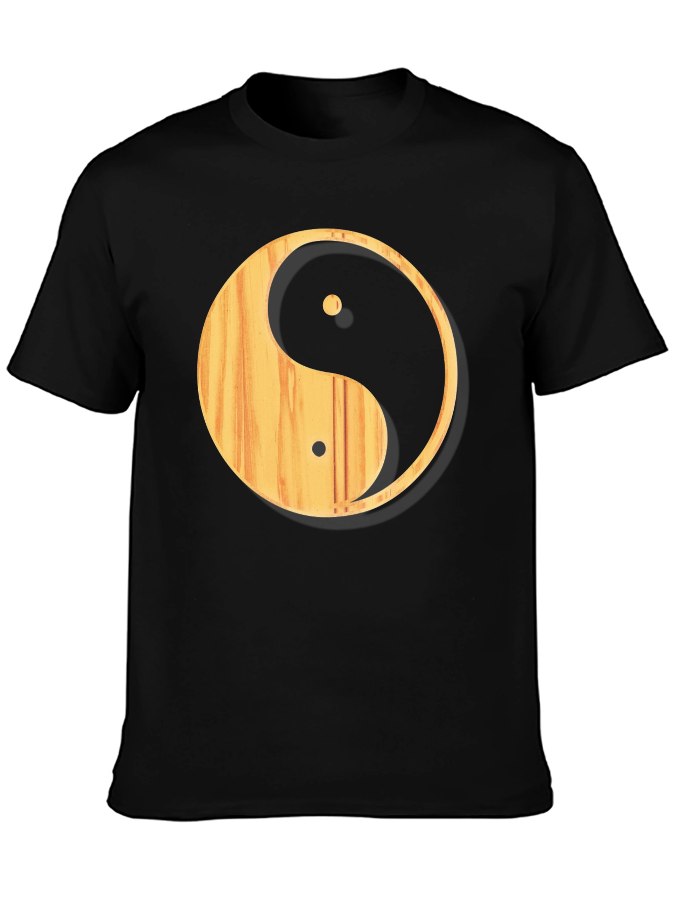 Yin Yang Wood Grain T-Shirt - Casual Comfort