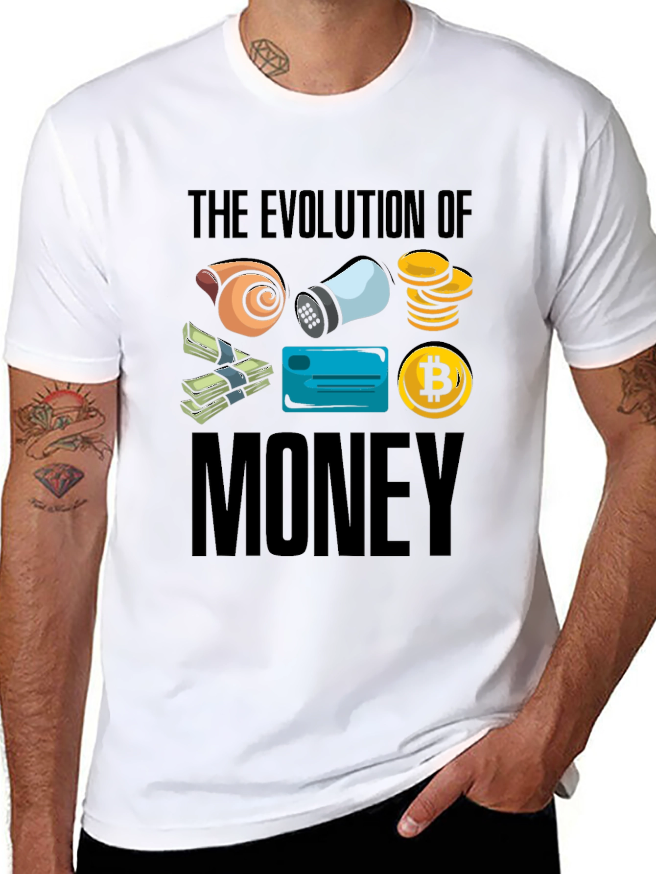 Evolution of Money Graphic T-Shirt