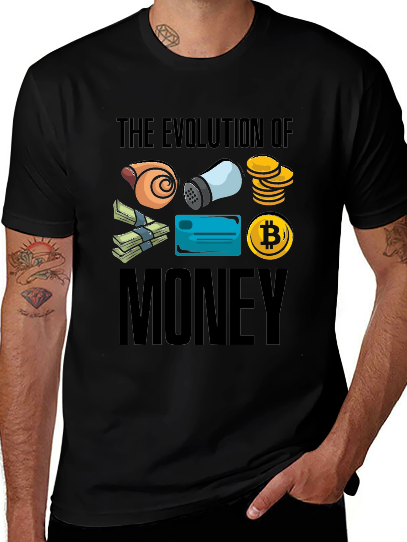 Evolution of Money Graphic T-Shirt