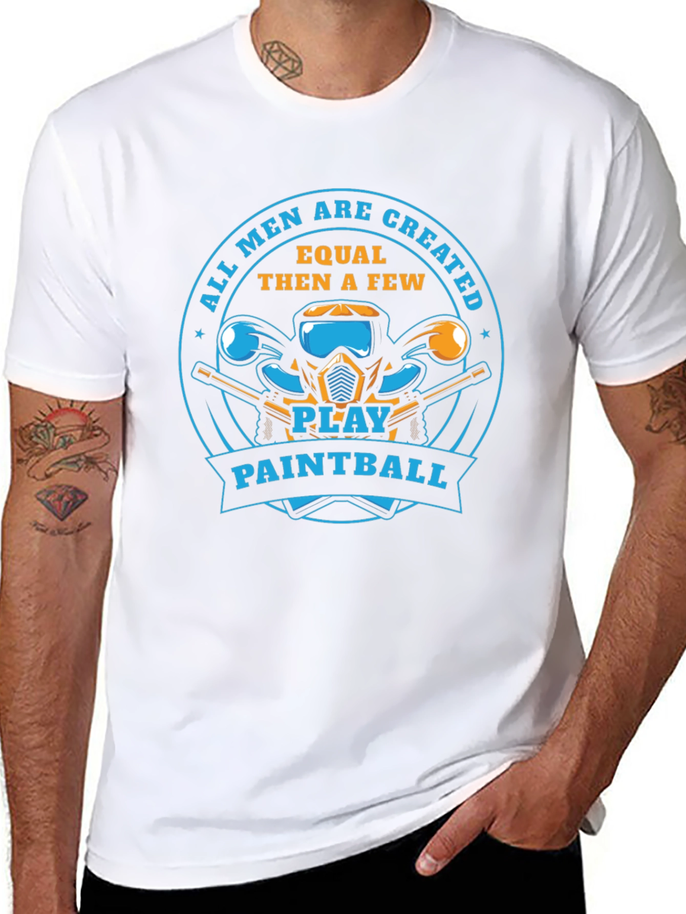 Paintball Player T-Shirt: All Men Are Created Equal