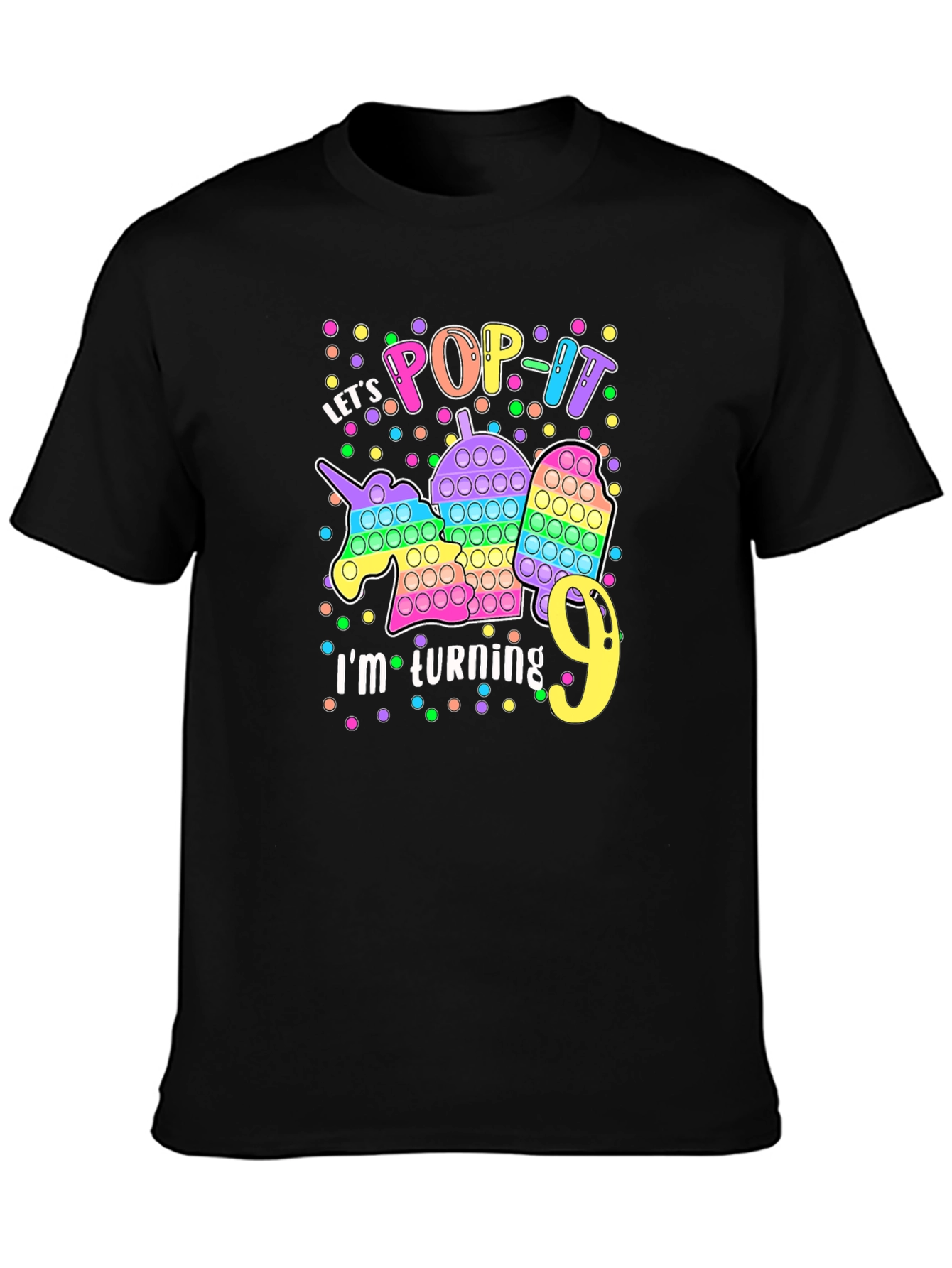Lets Pop It Im Turning 9 T-Shirt