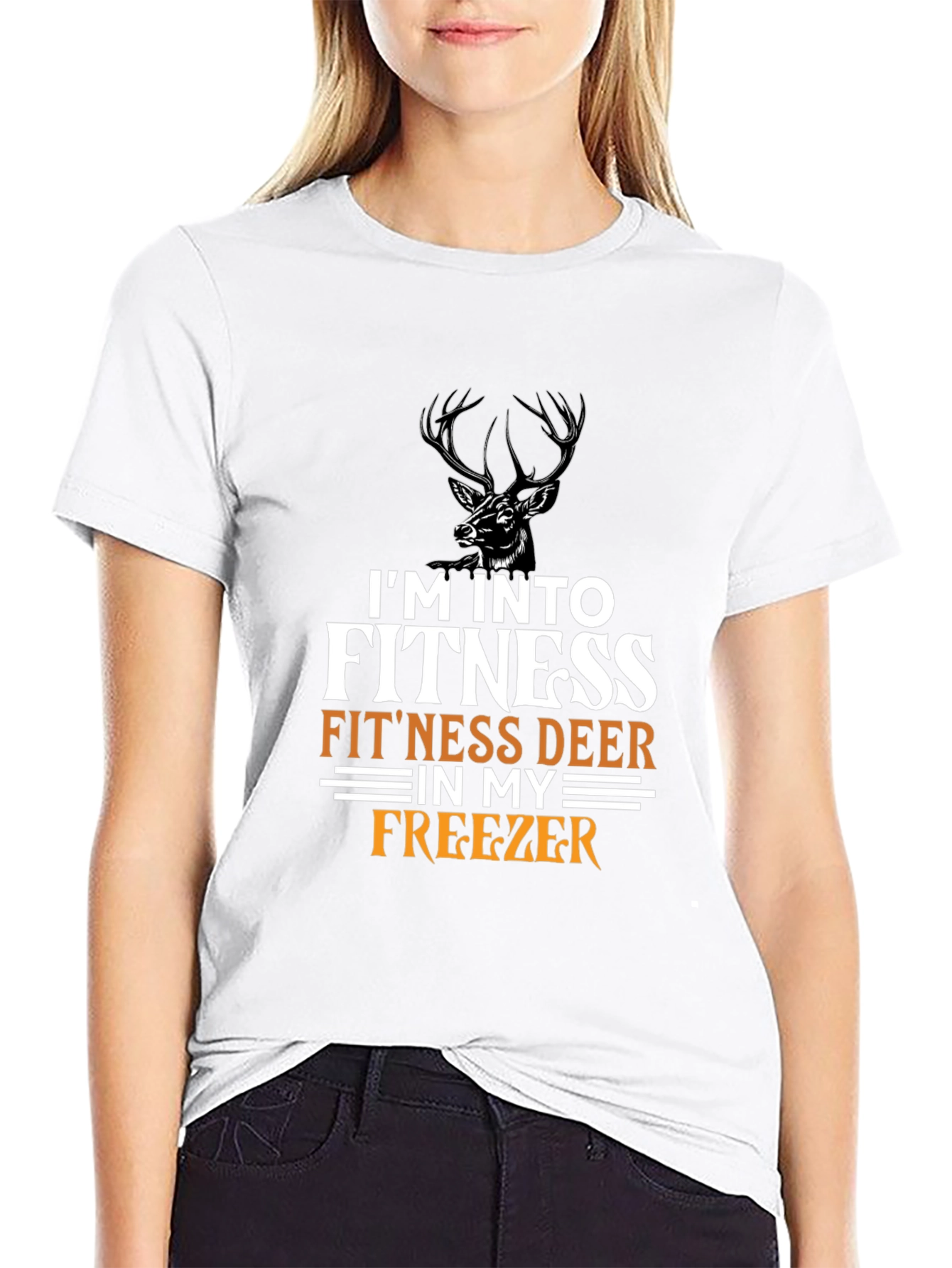 Fitness Deer T-Shirt - Hunting Humor Tee