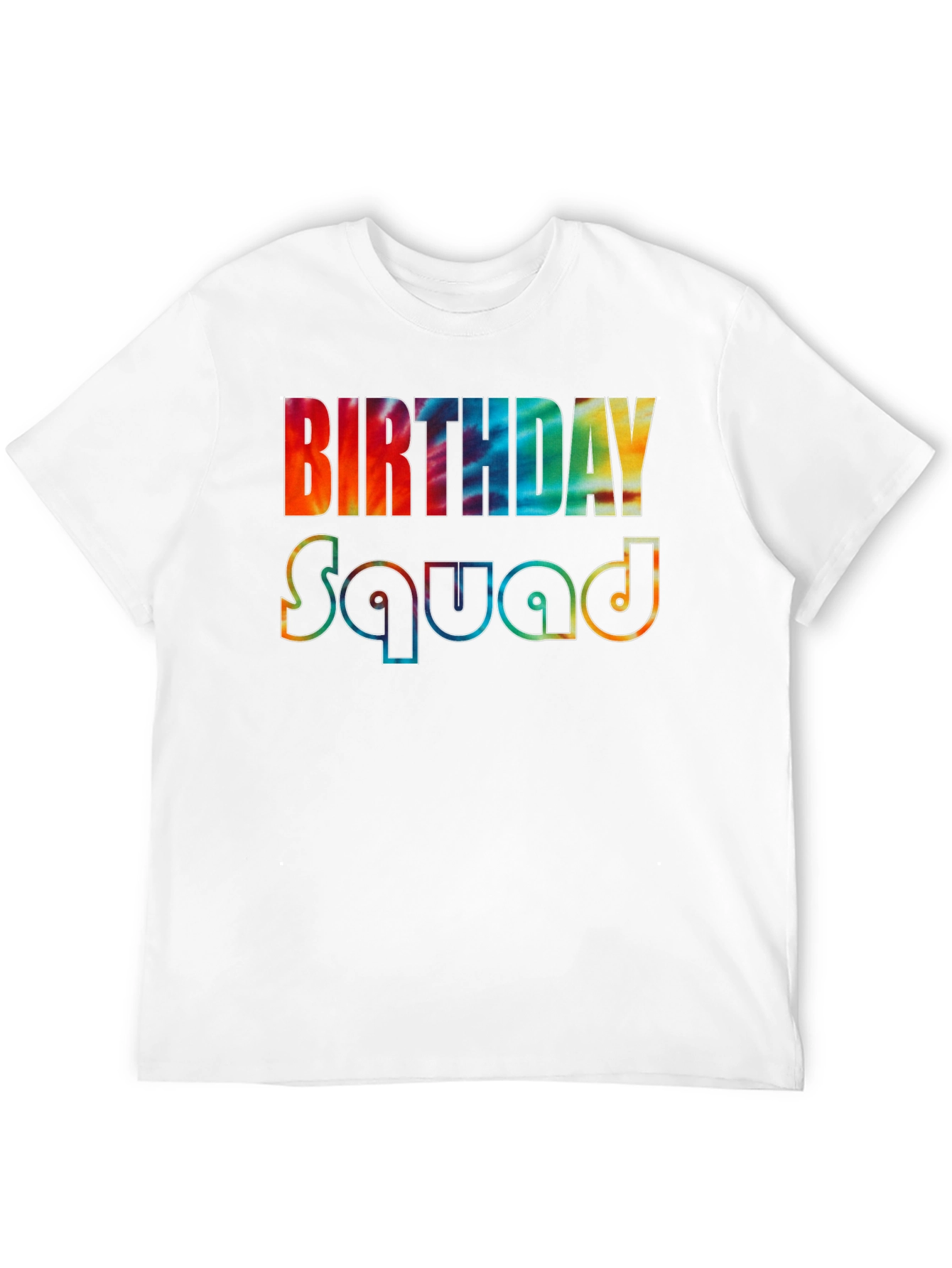 Birthday Squad Tie-Dye Graphic Tee