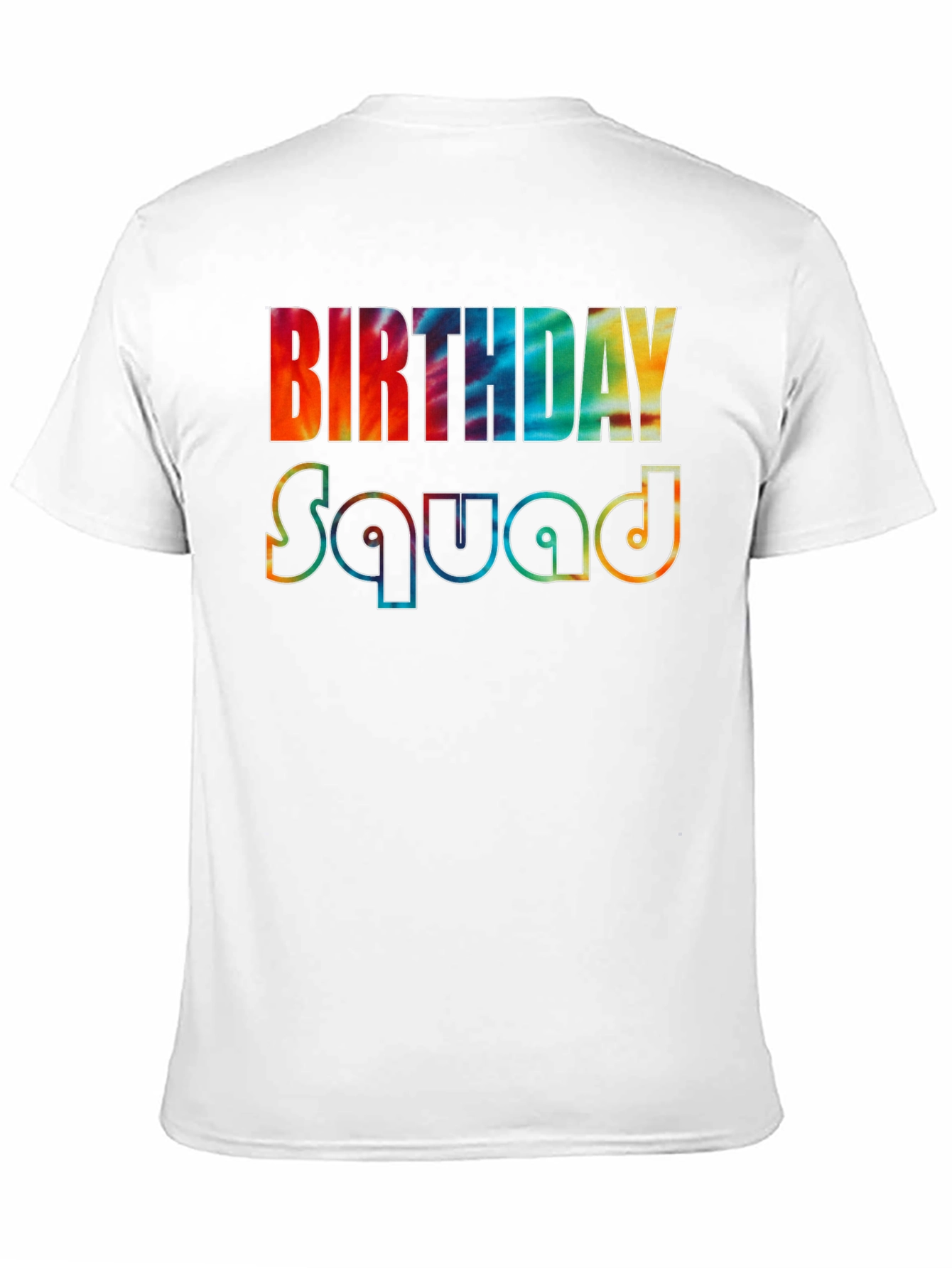 Birthday Squad Tie-Dye Graphic Tee