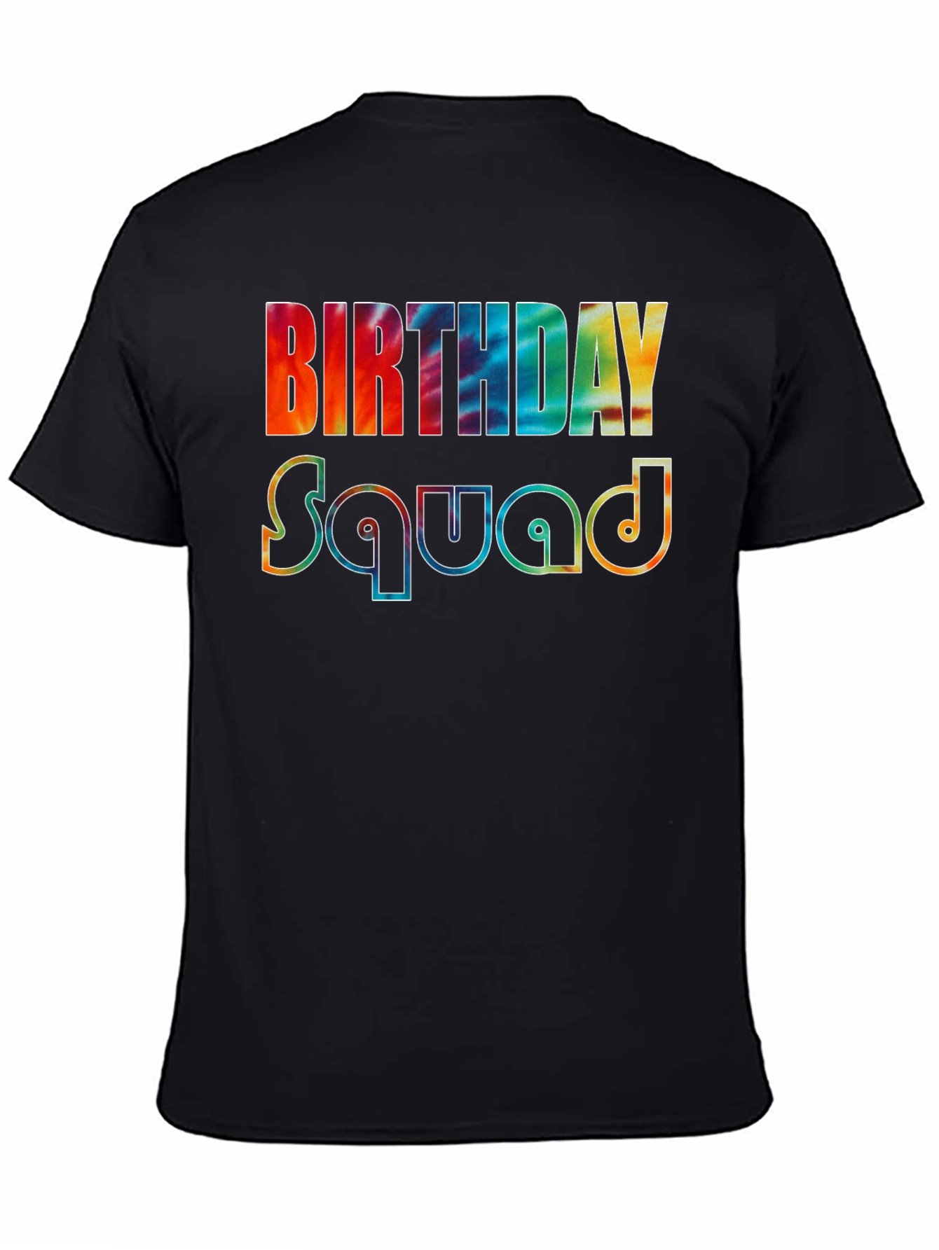 Birthday Squad Tie-Dye Graphic Tee