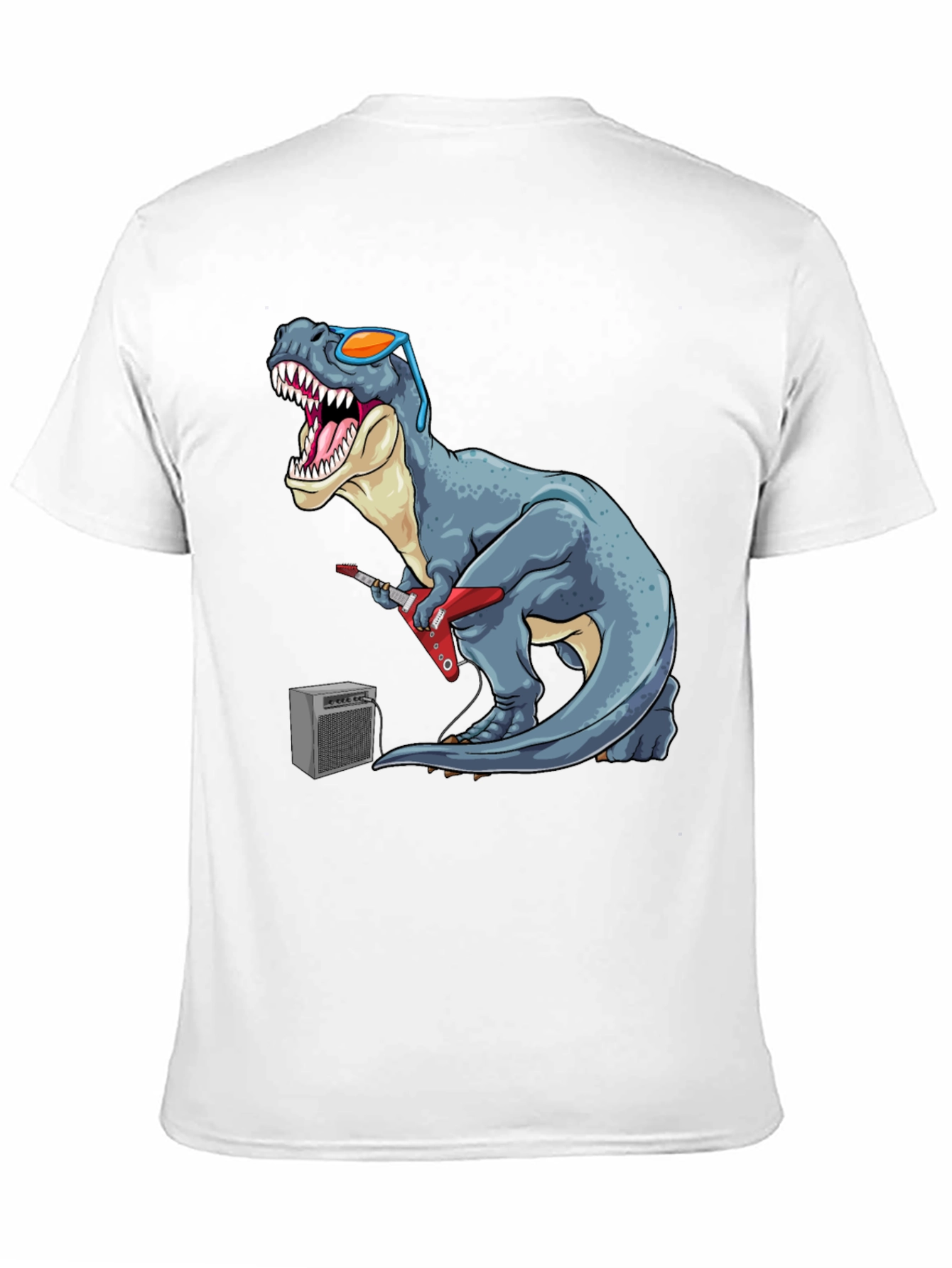 Dino Rock T-Shirt - Guitar Playing Tyrannosaurus Rex