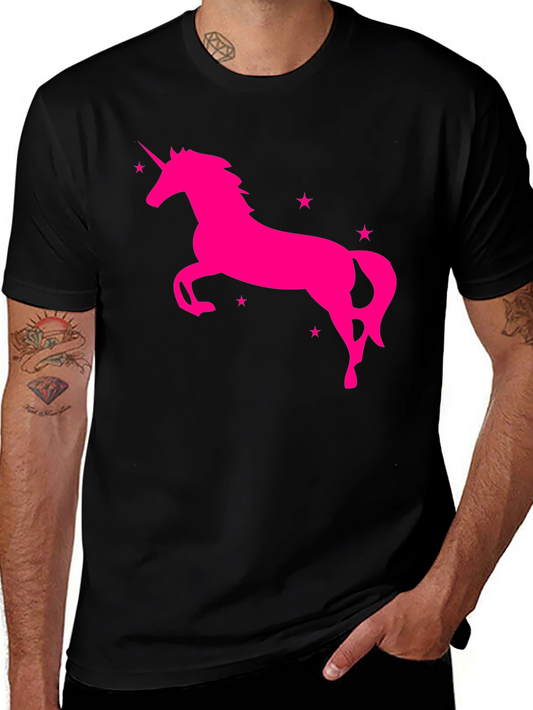 Unicorn Graphic Tee - Mens Black Shirt