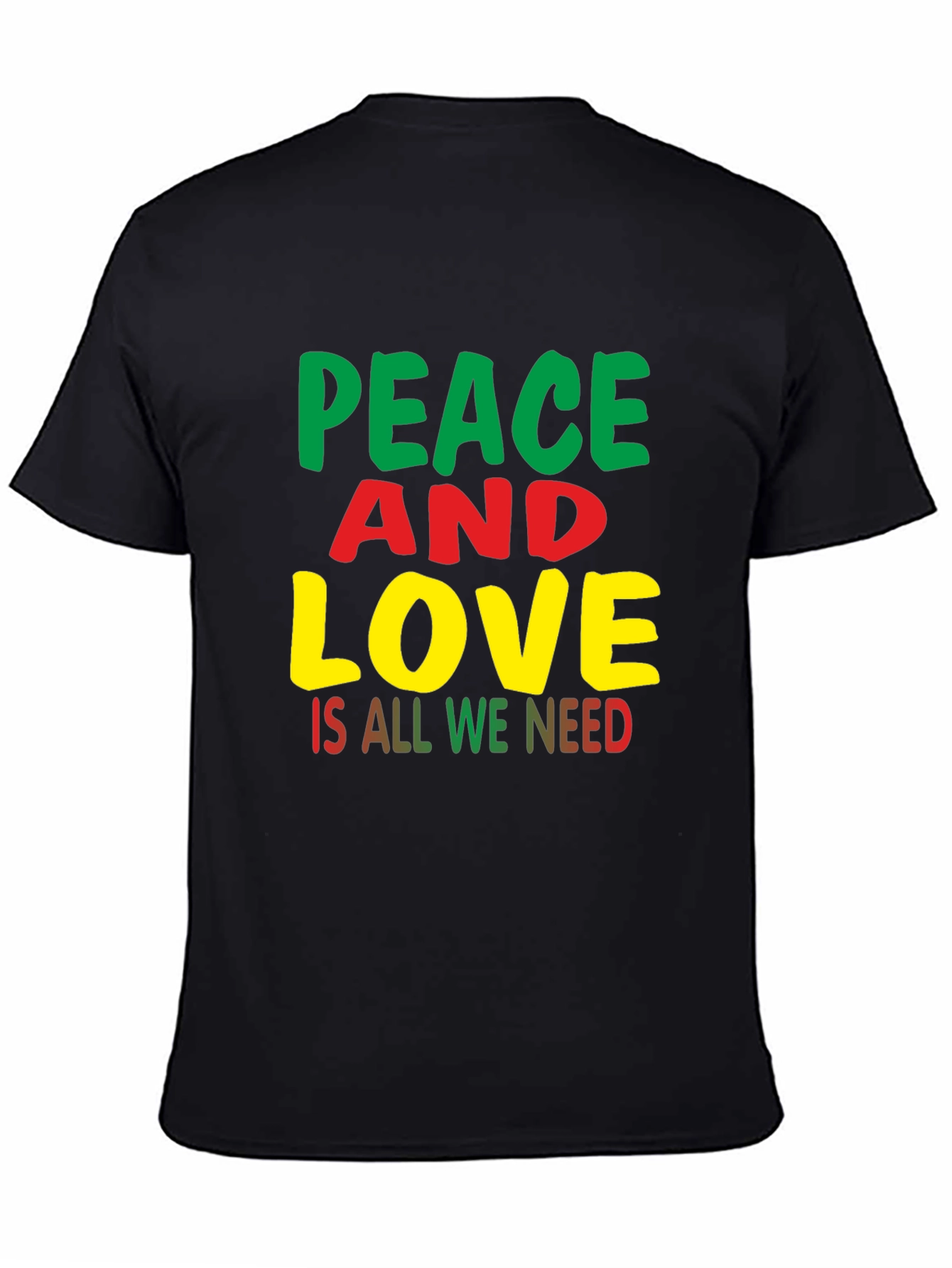 Peace and Love T-Shirt - Black Pride Apparel