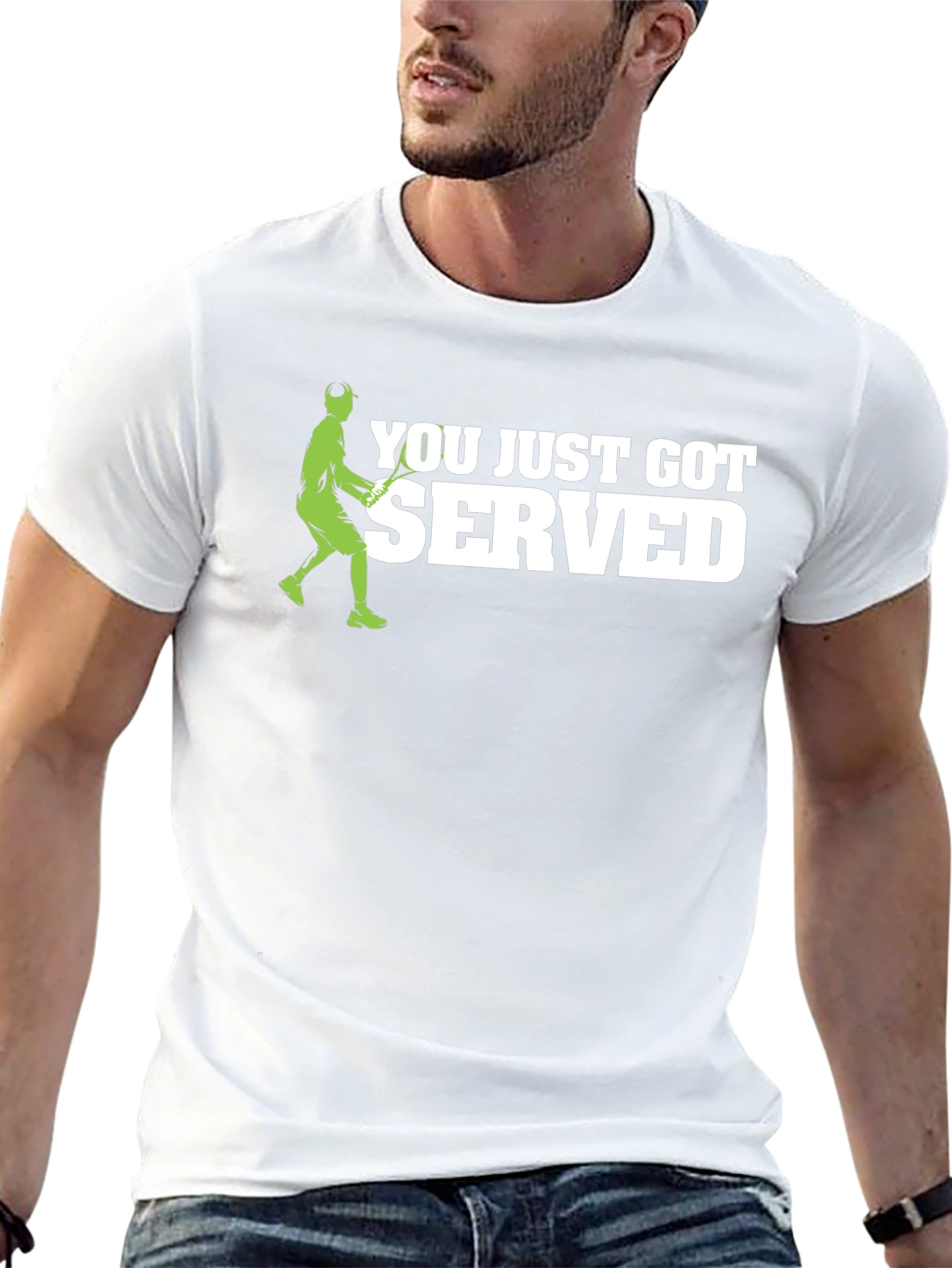 You Just Got Served! Tennis Graphic T-Shirt