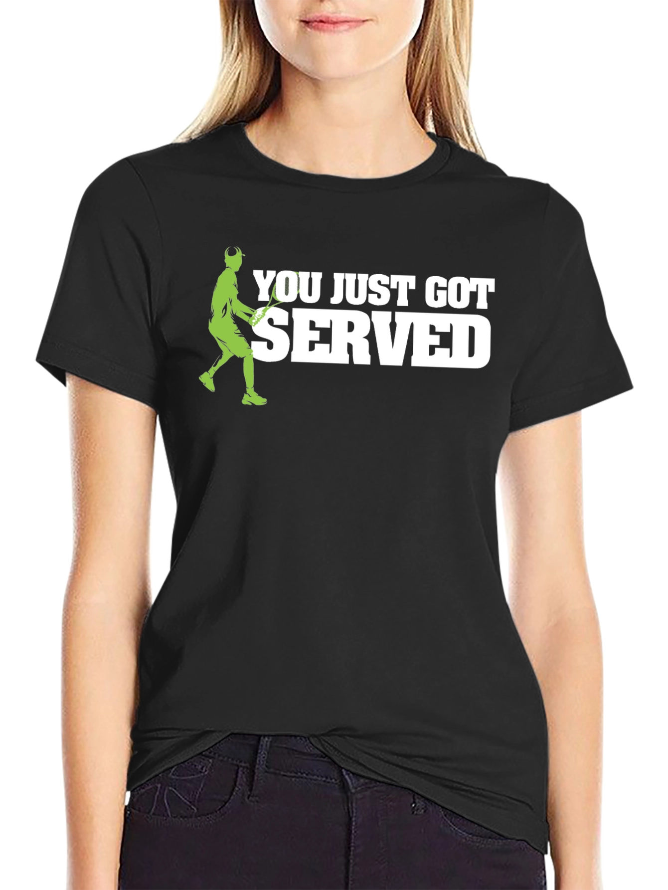 You Just Got Served! Tennis Graphic T-Shirt